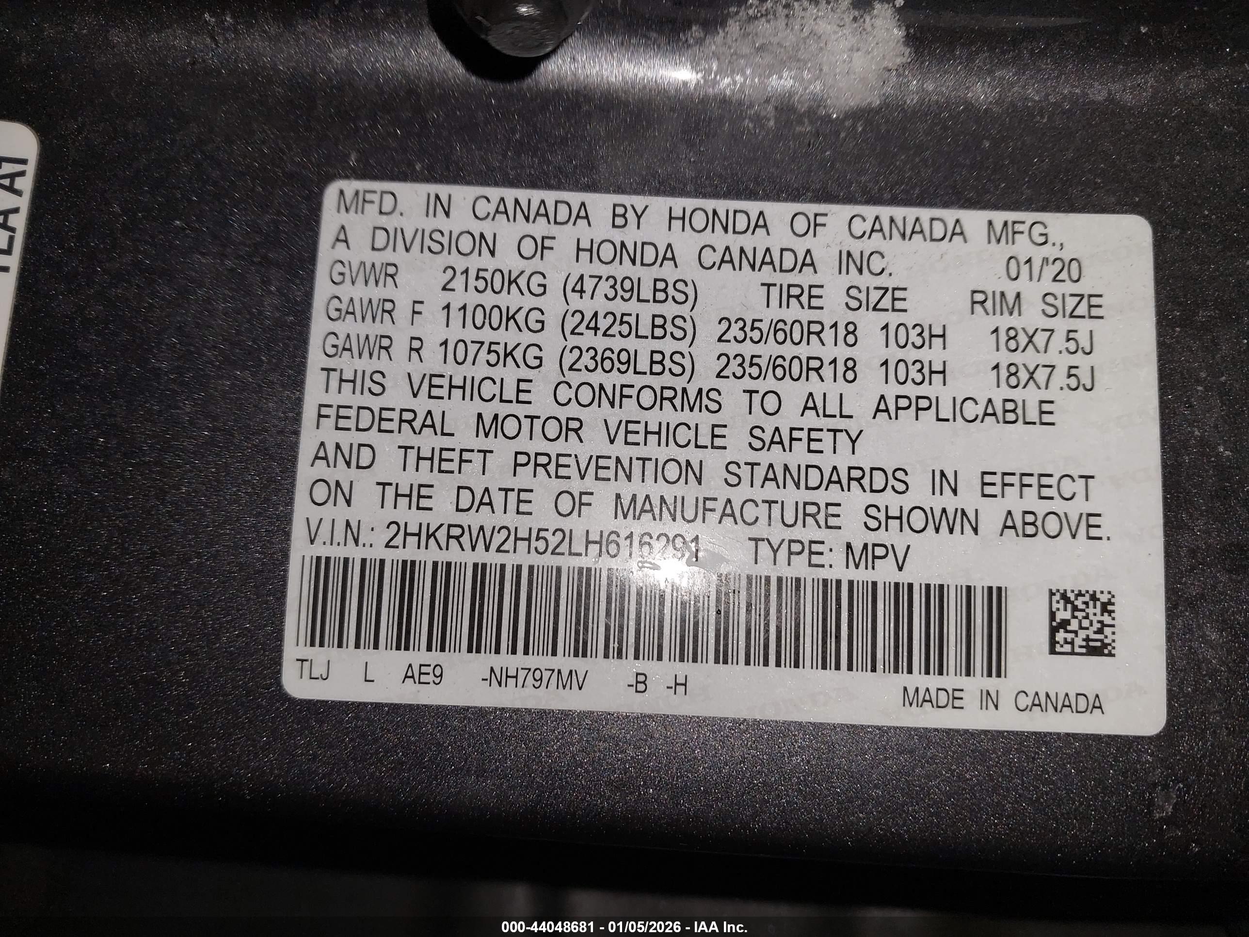 HONDA CR-V image 9