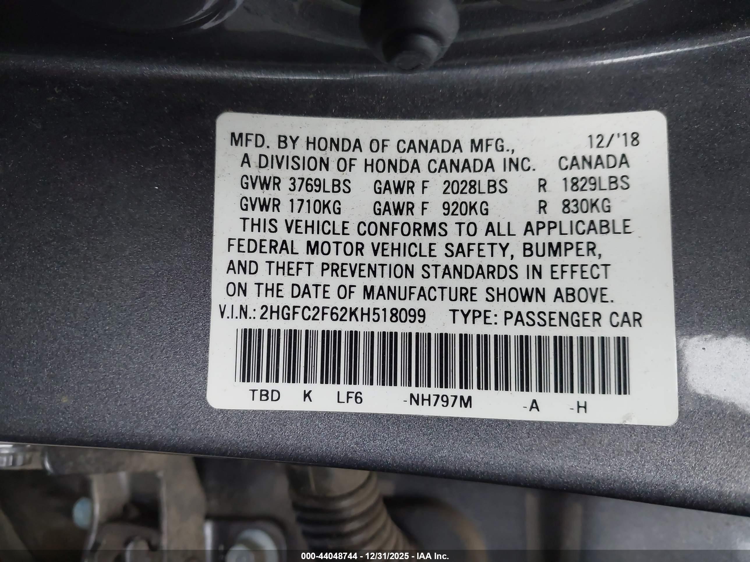 HONDA CIVIC image 9