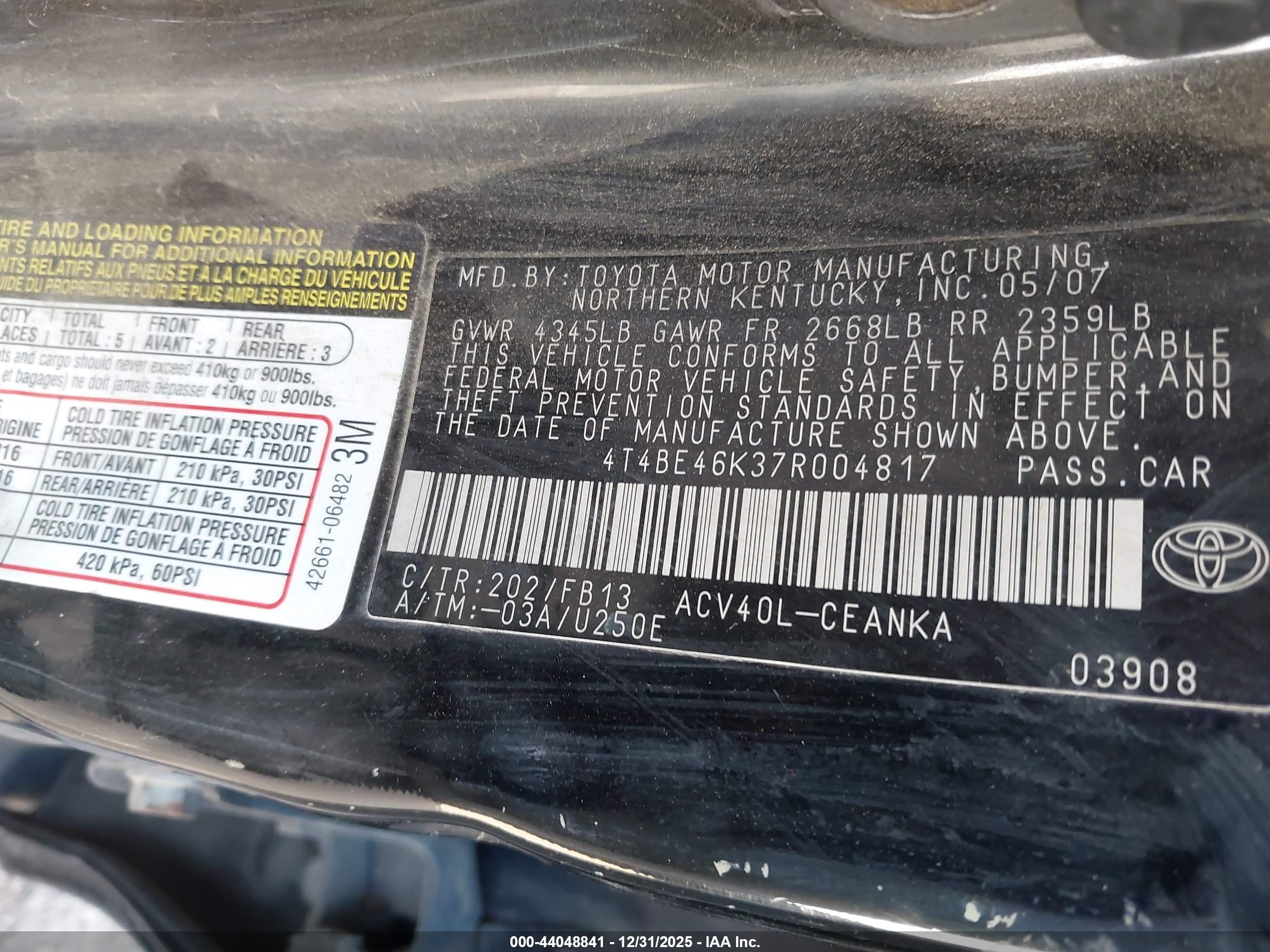 TOYOTA CAMRY image 9