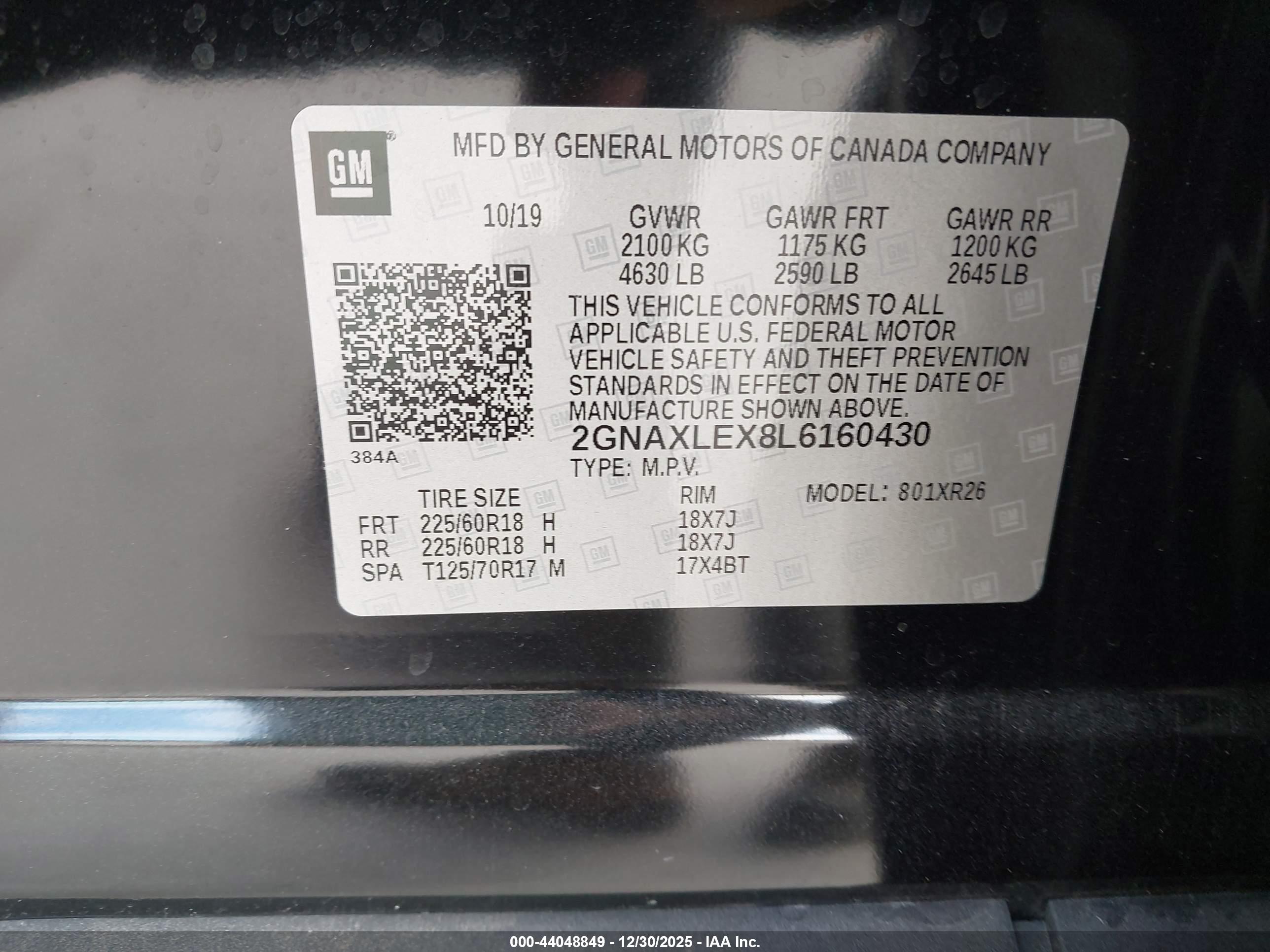 CHEVROLET EQUINOX image 9