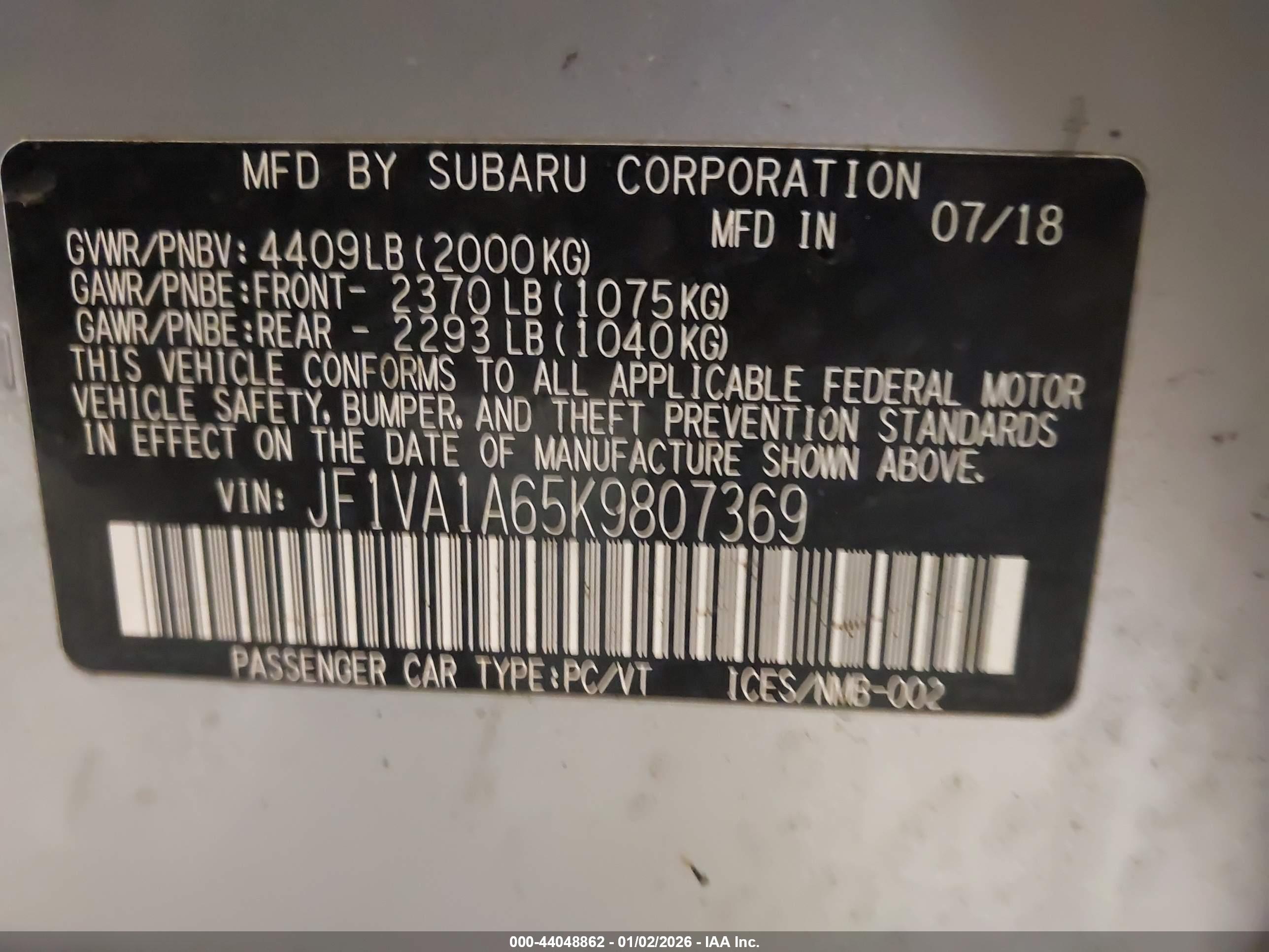 SUBARU WRX image 9