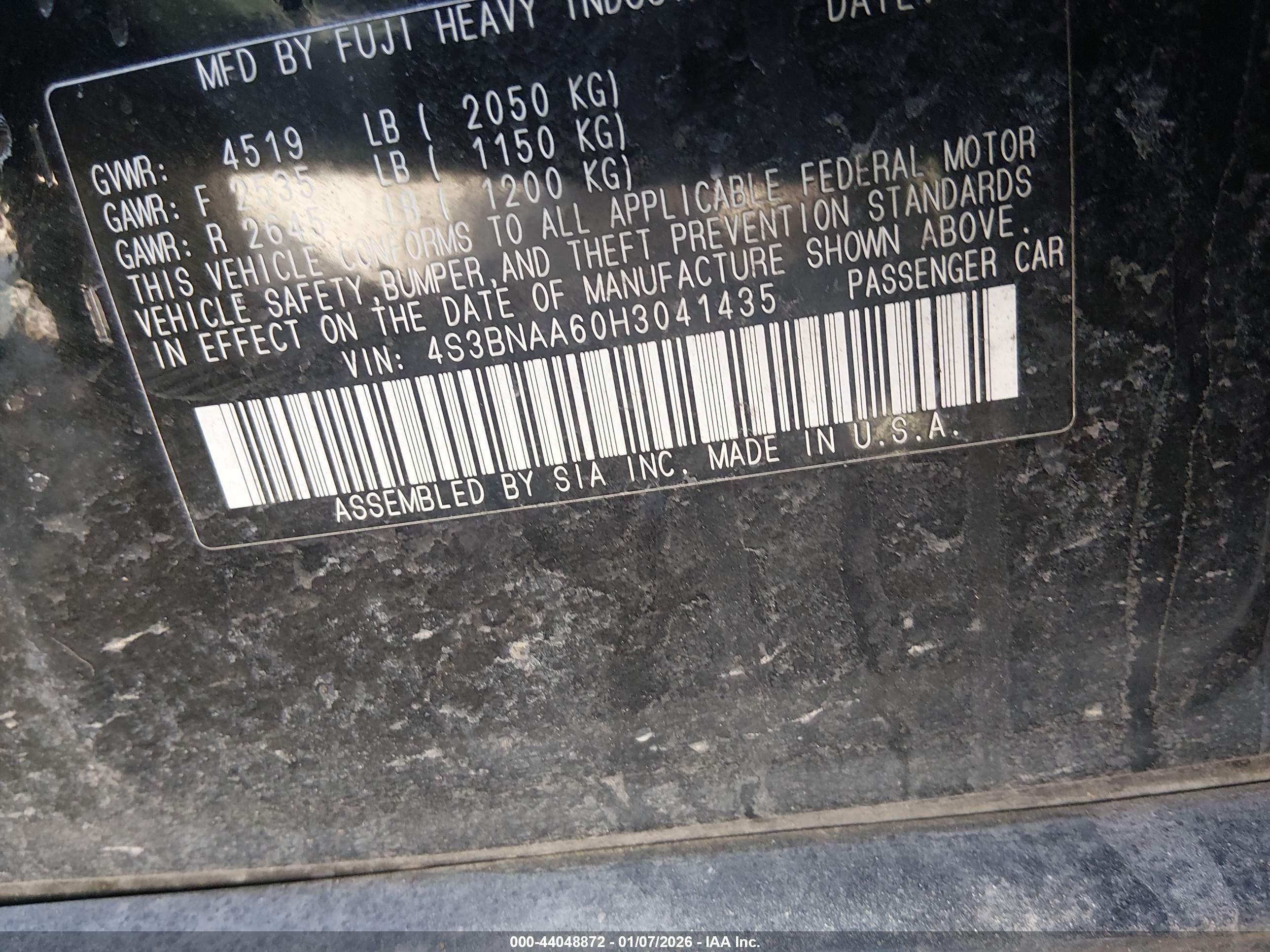 SUBARU LEGACY image 9