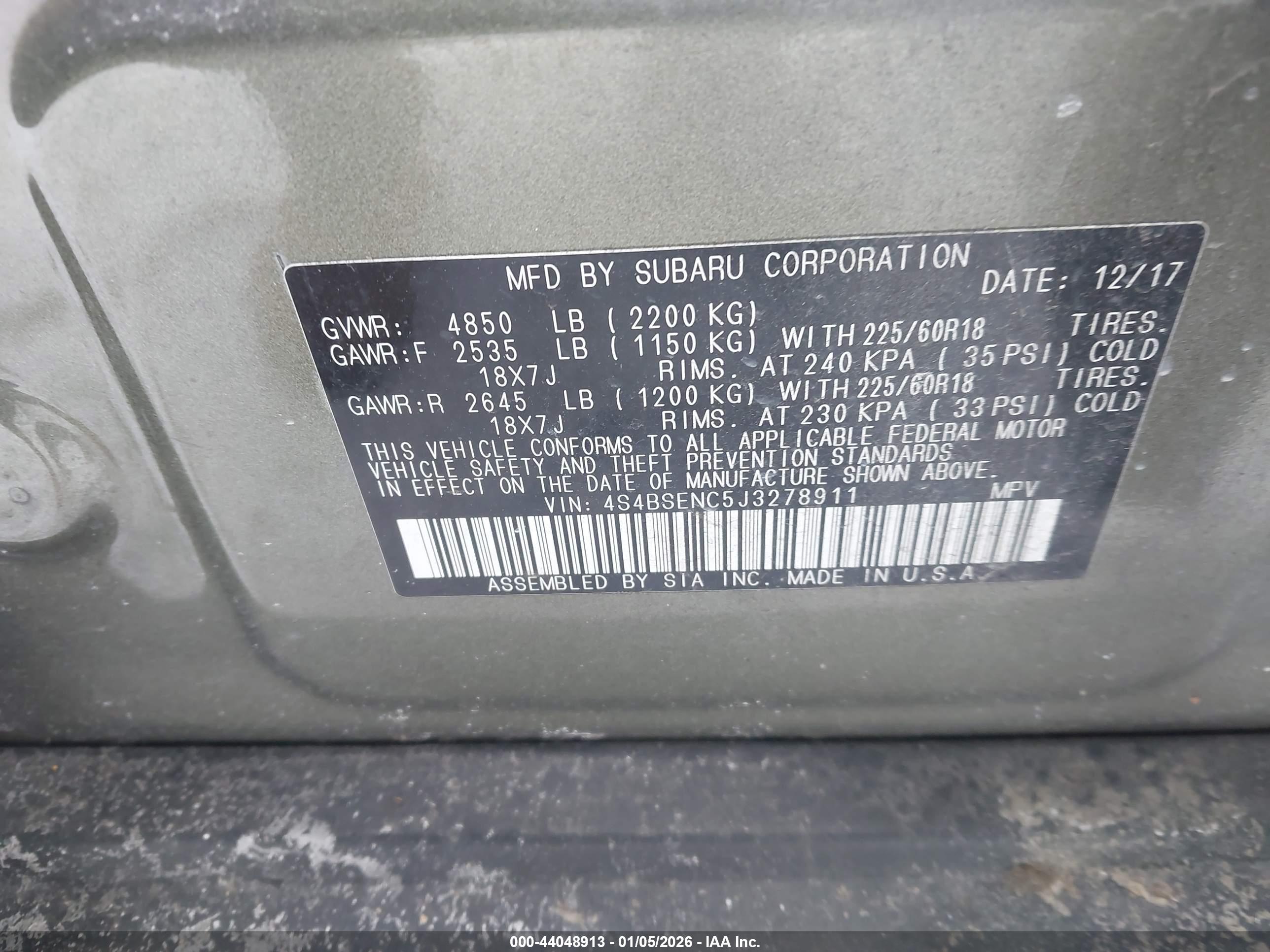 SUBARU OUTBACK image 9