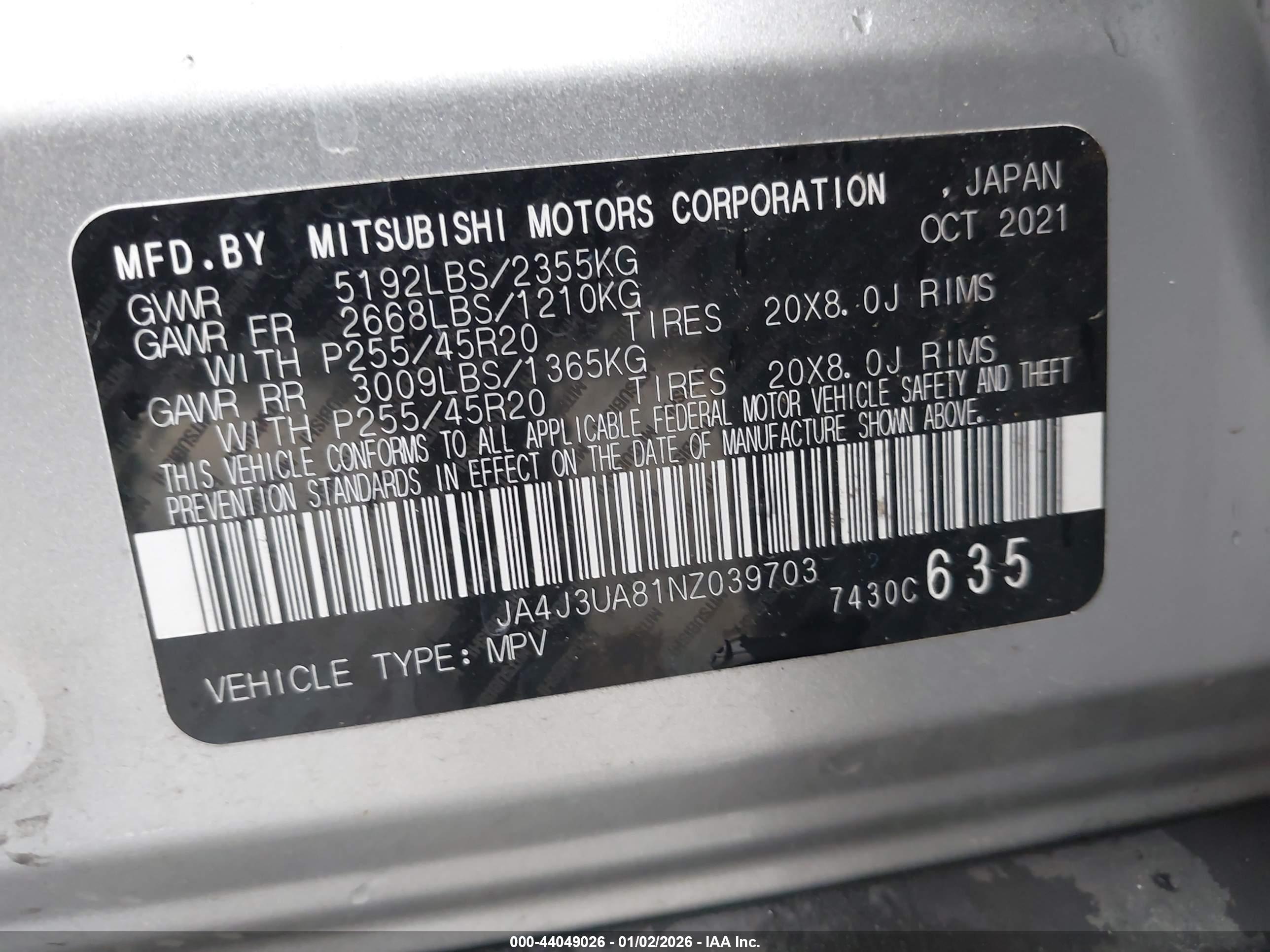 MITSUBISHI OUTLANDER image 9