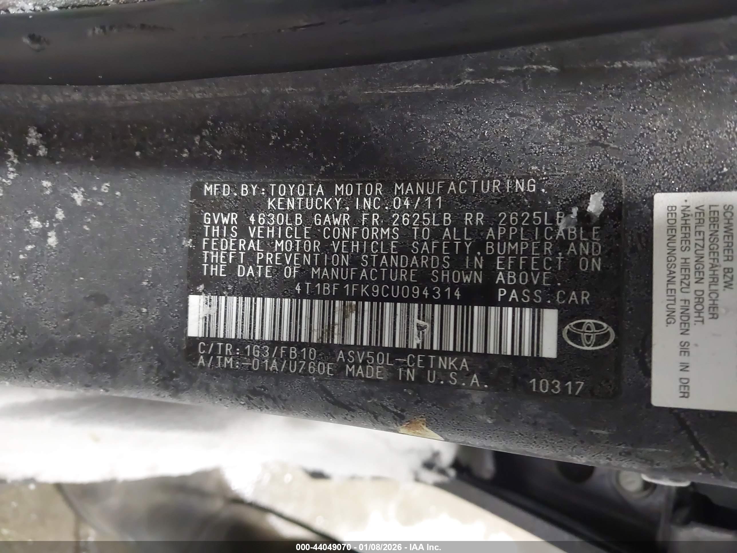 TOYOTA CAMRY image 9