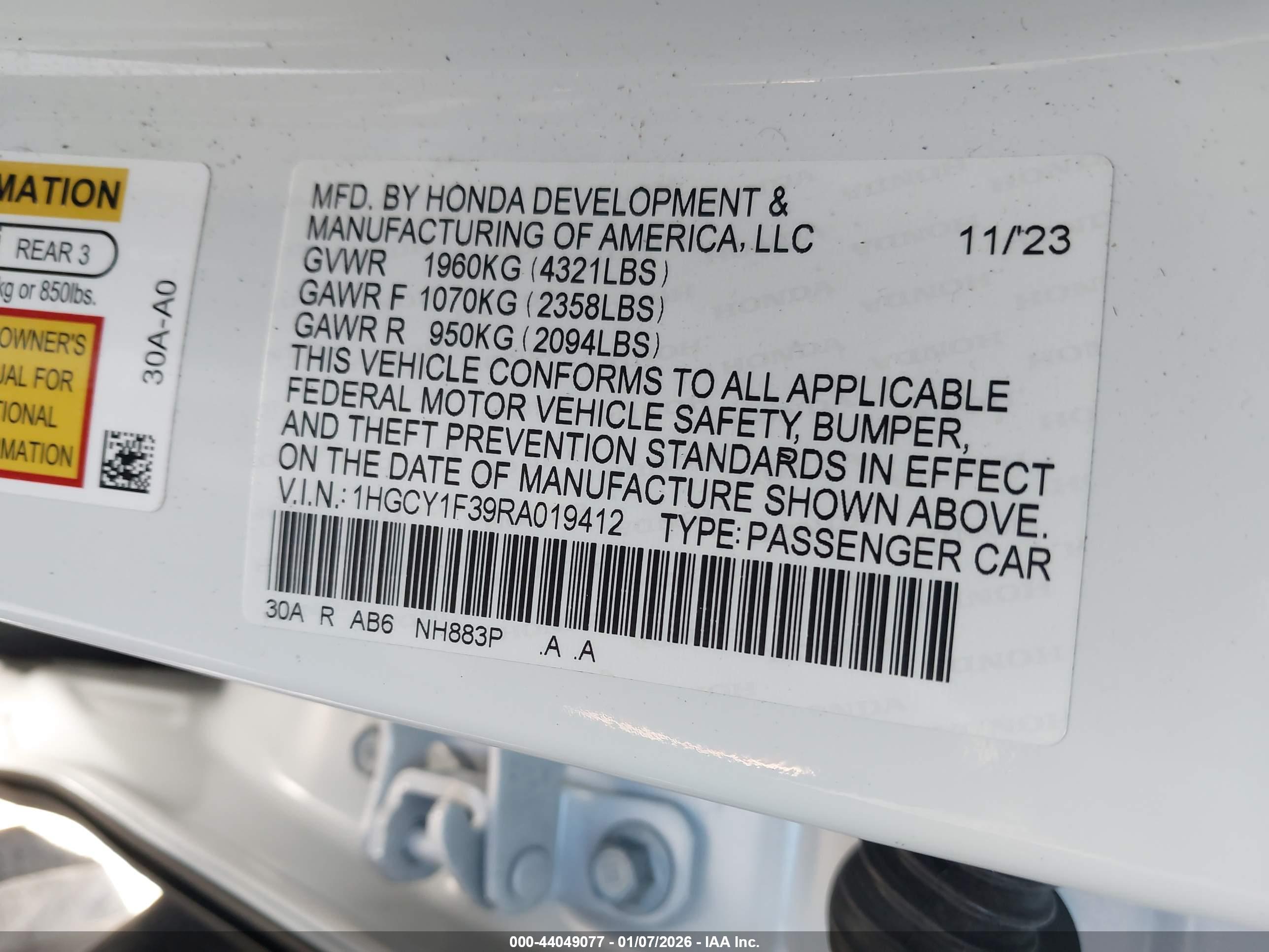 HONDA ACCORD image 9
