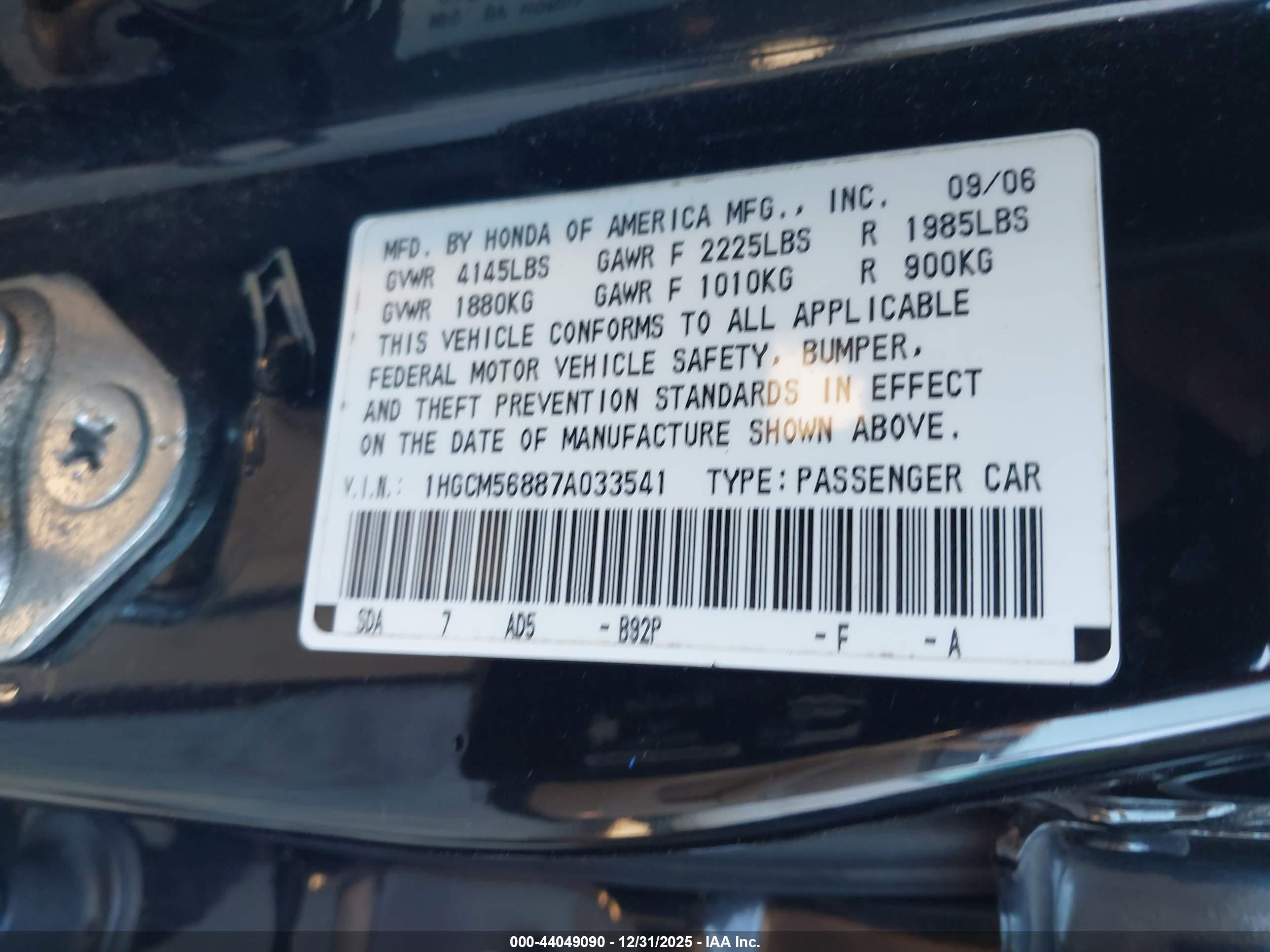 HONDA ACCORD image 9