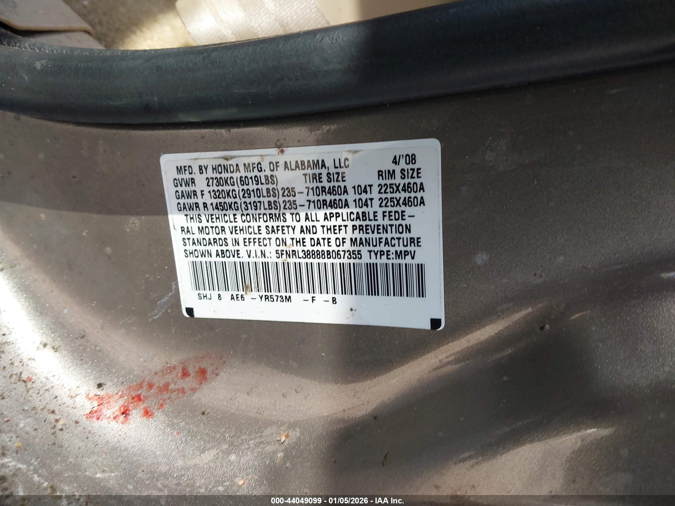 HONDA ODYSSEY image 9