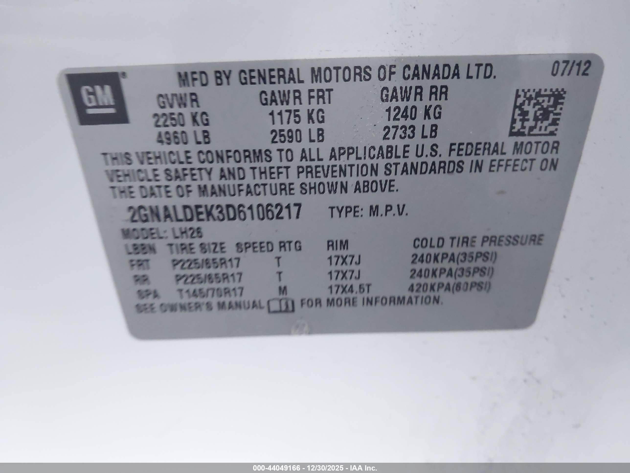 CHEVROLET EQUINOX image 9