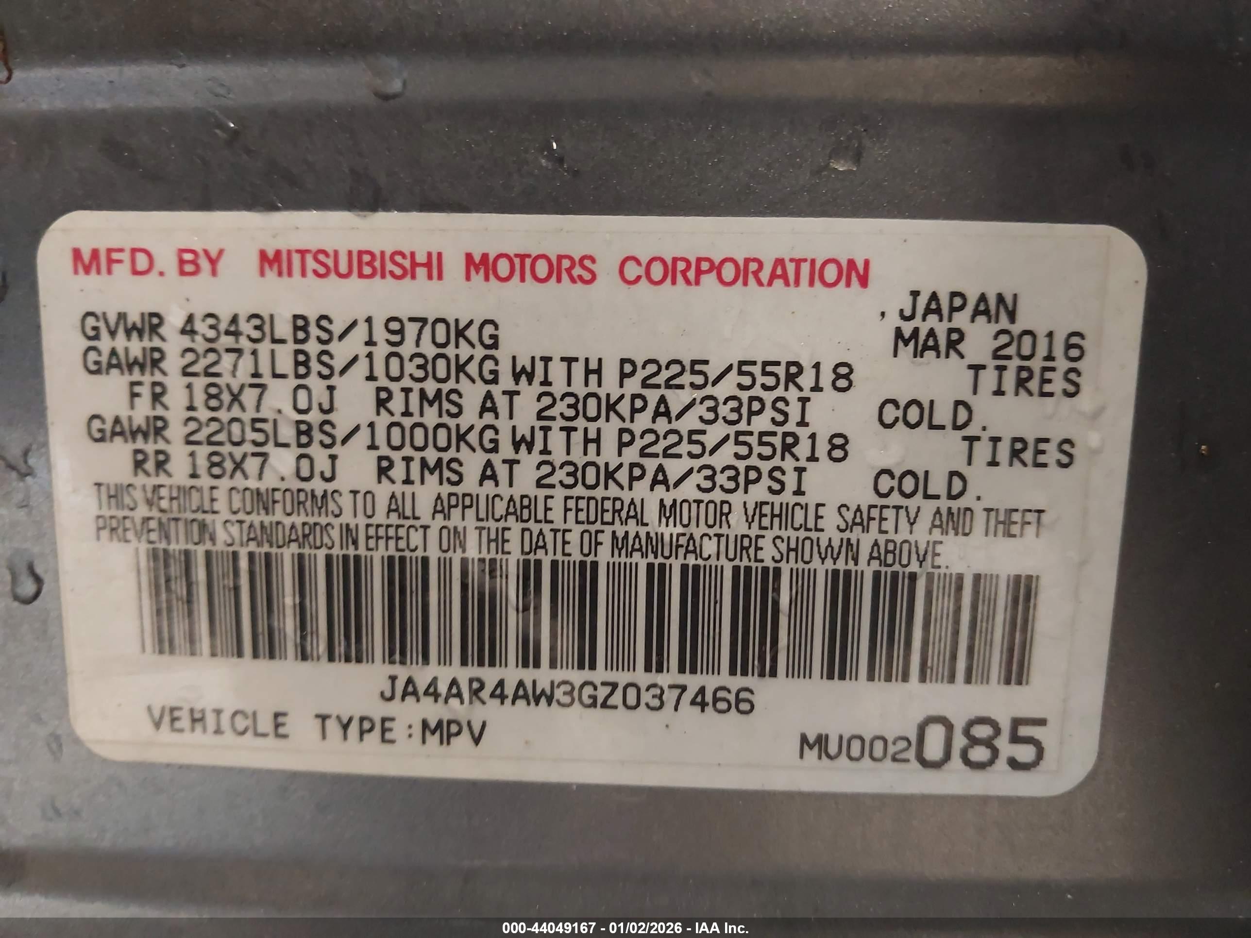 MITSUBISHI OUTLANDER image 9