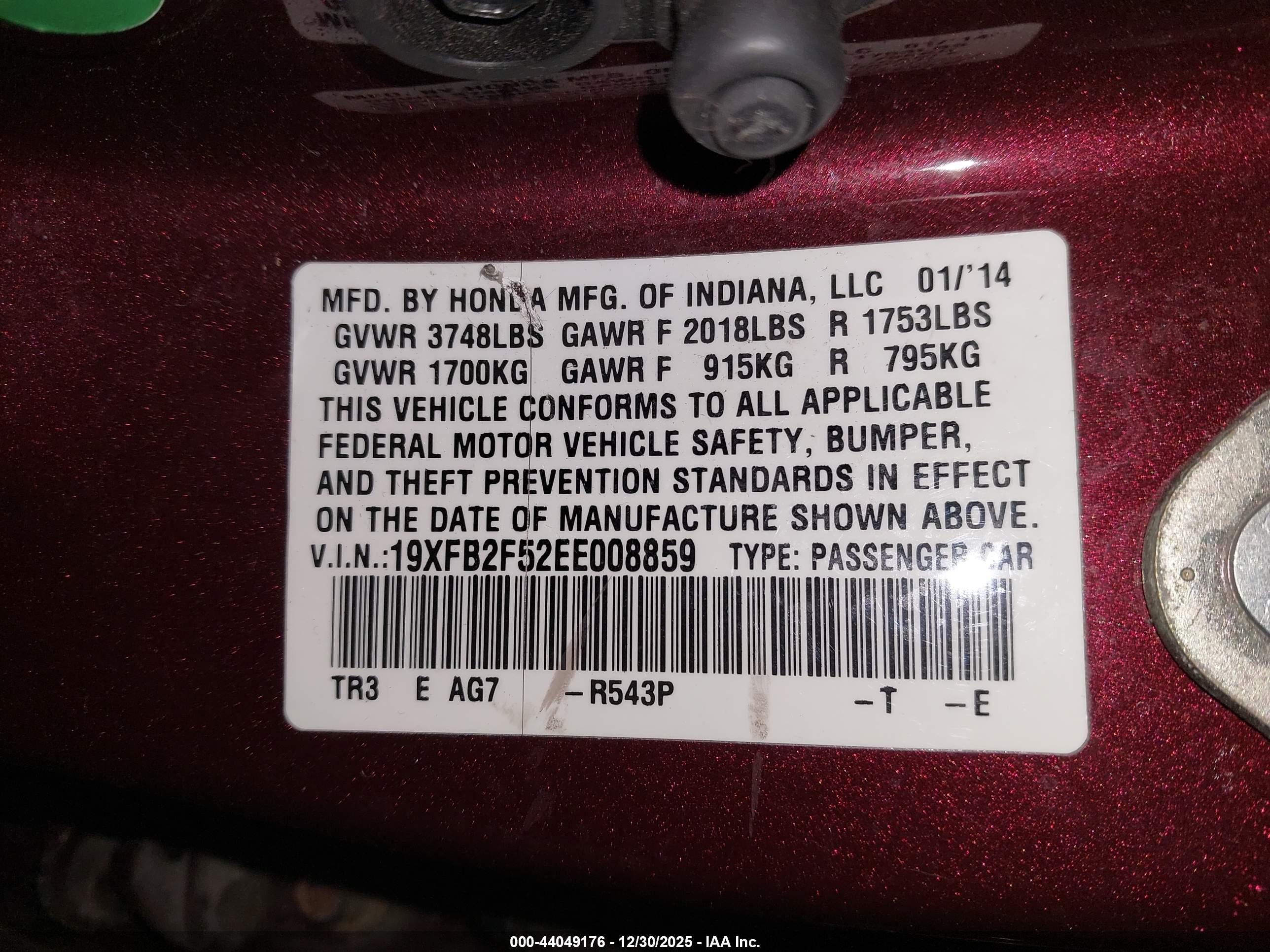 HONDA CIVIC image 9