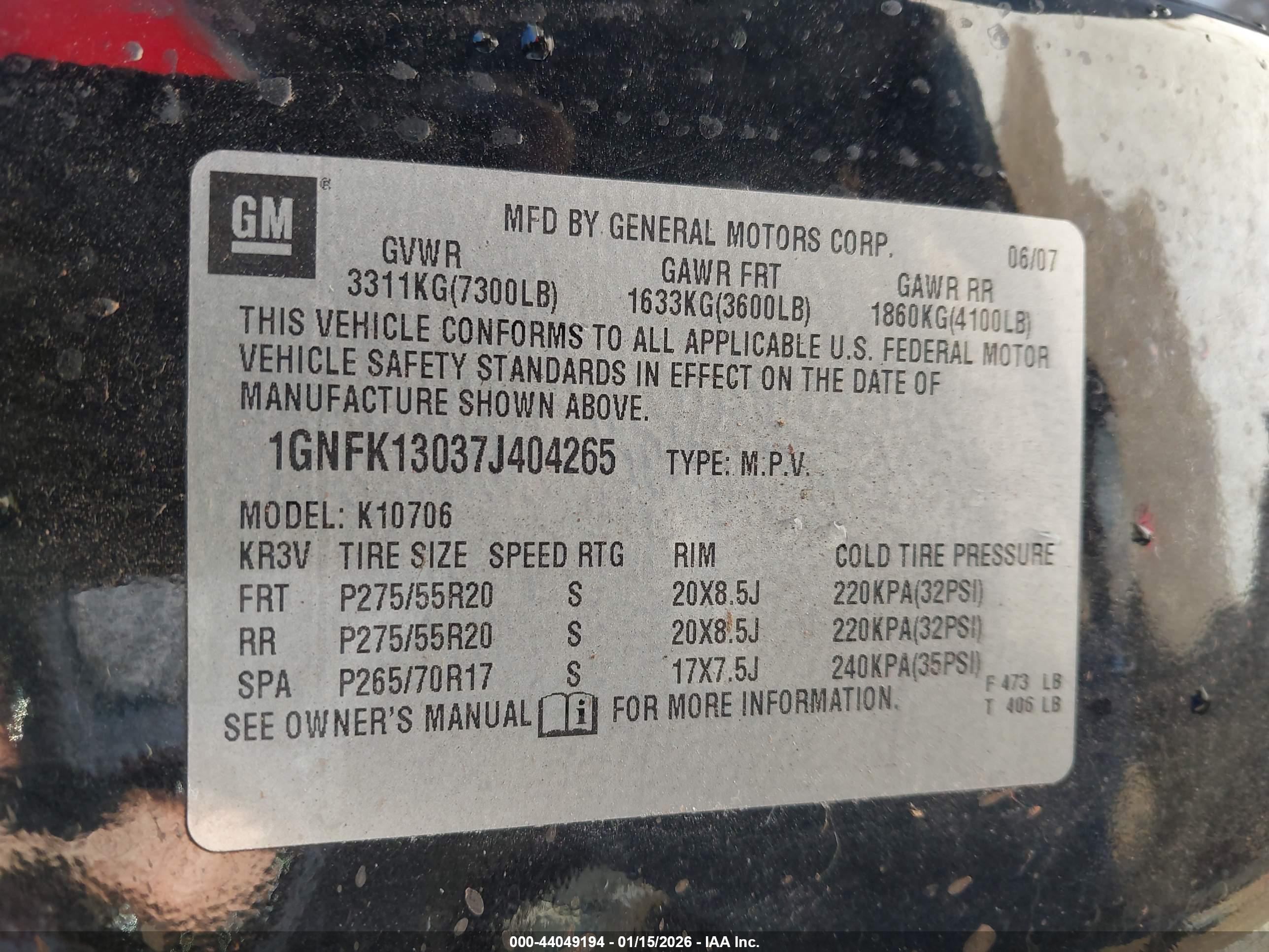 CHEVROLET TAHOE image 9