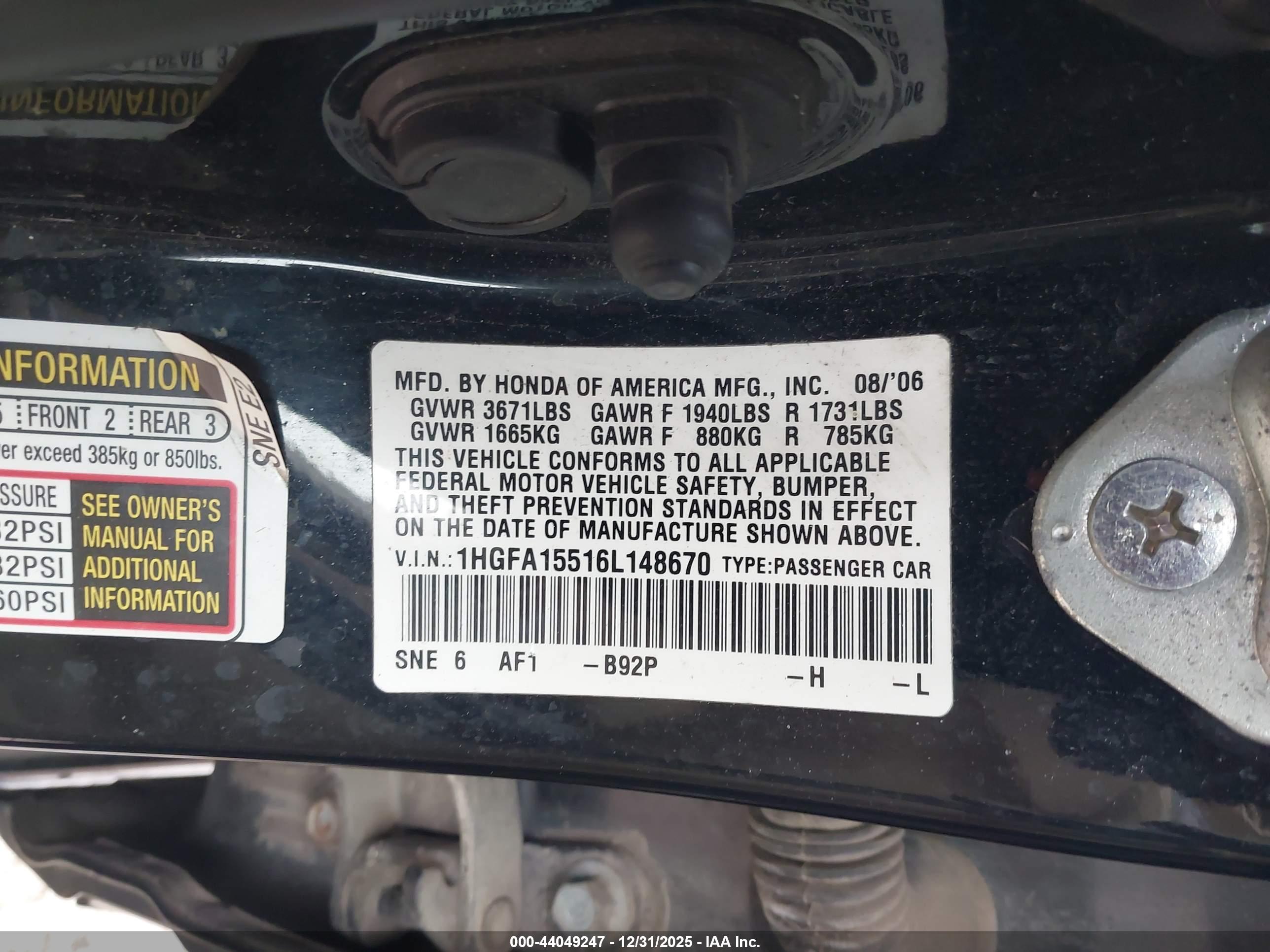 HONDA CIVIC image 9
