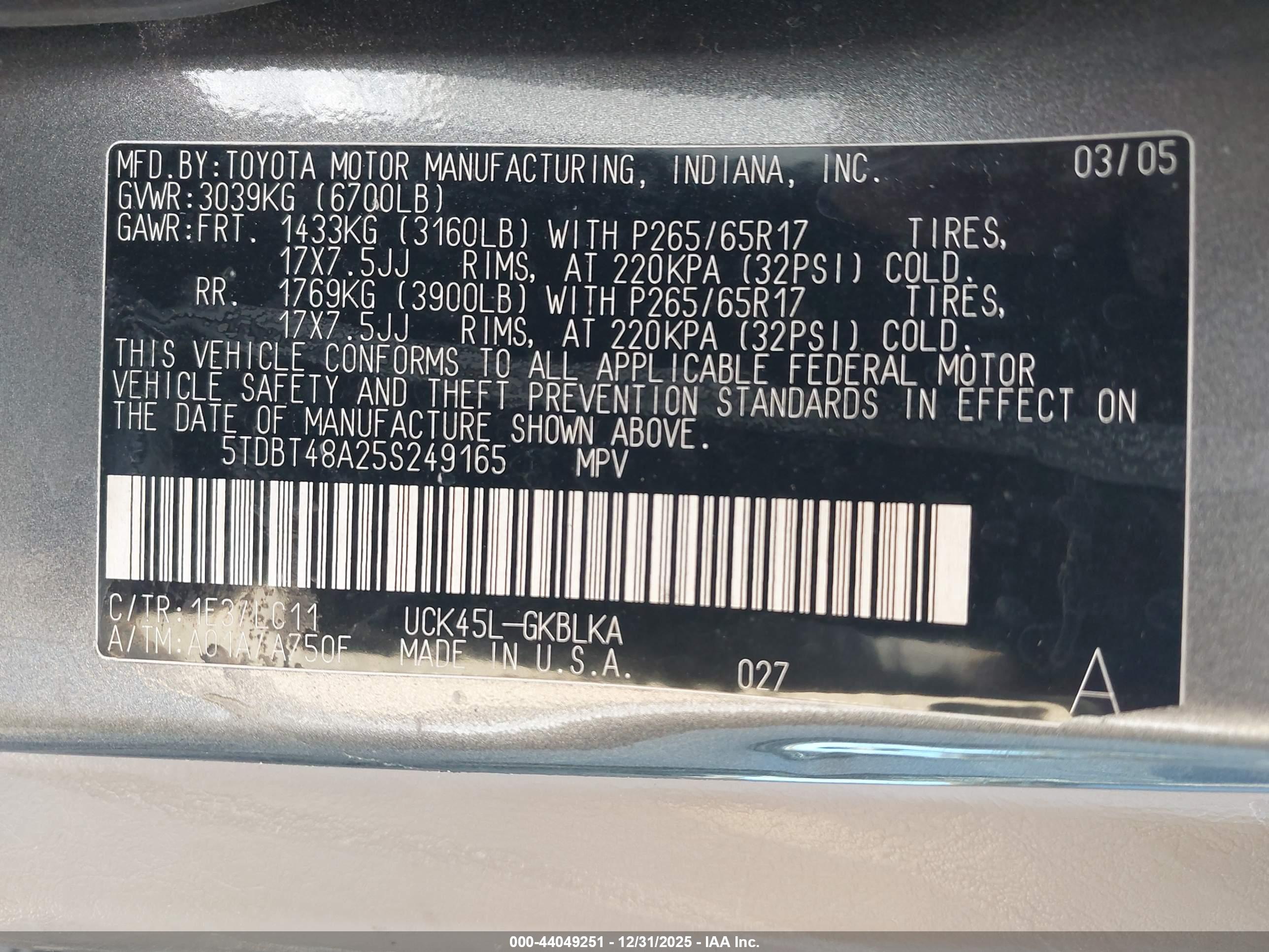TOYOTA SEQUOIA image 9
