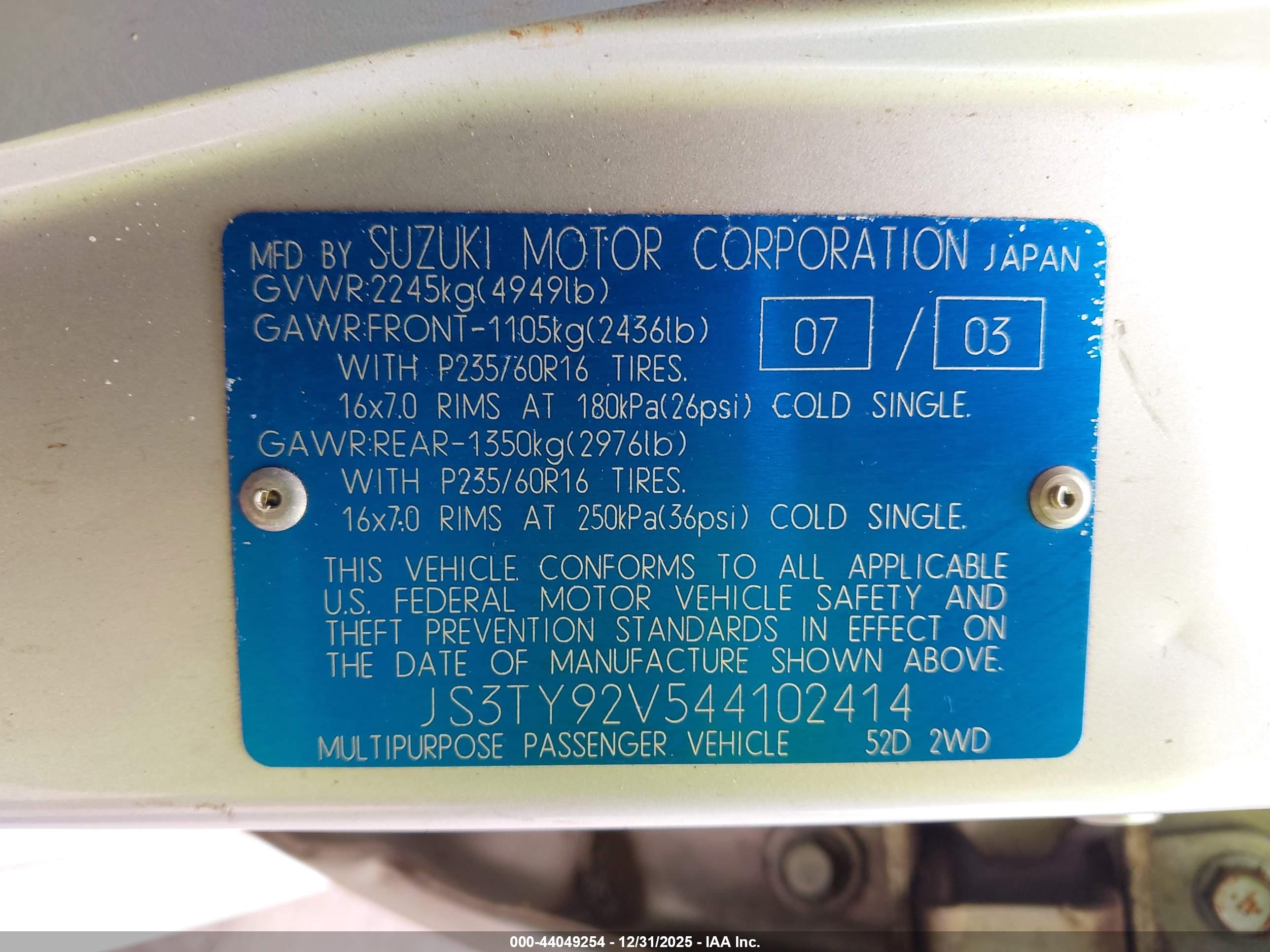 SUZUKI XL-7 image 9
