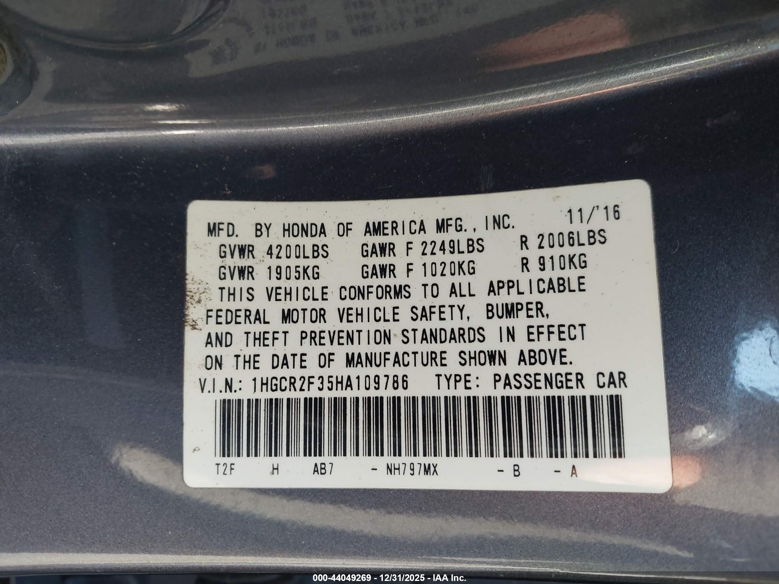 HONDA ACCORD image 9