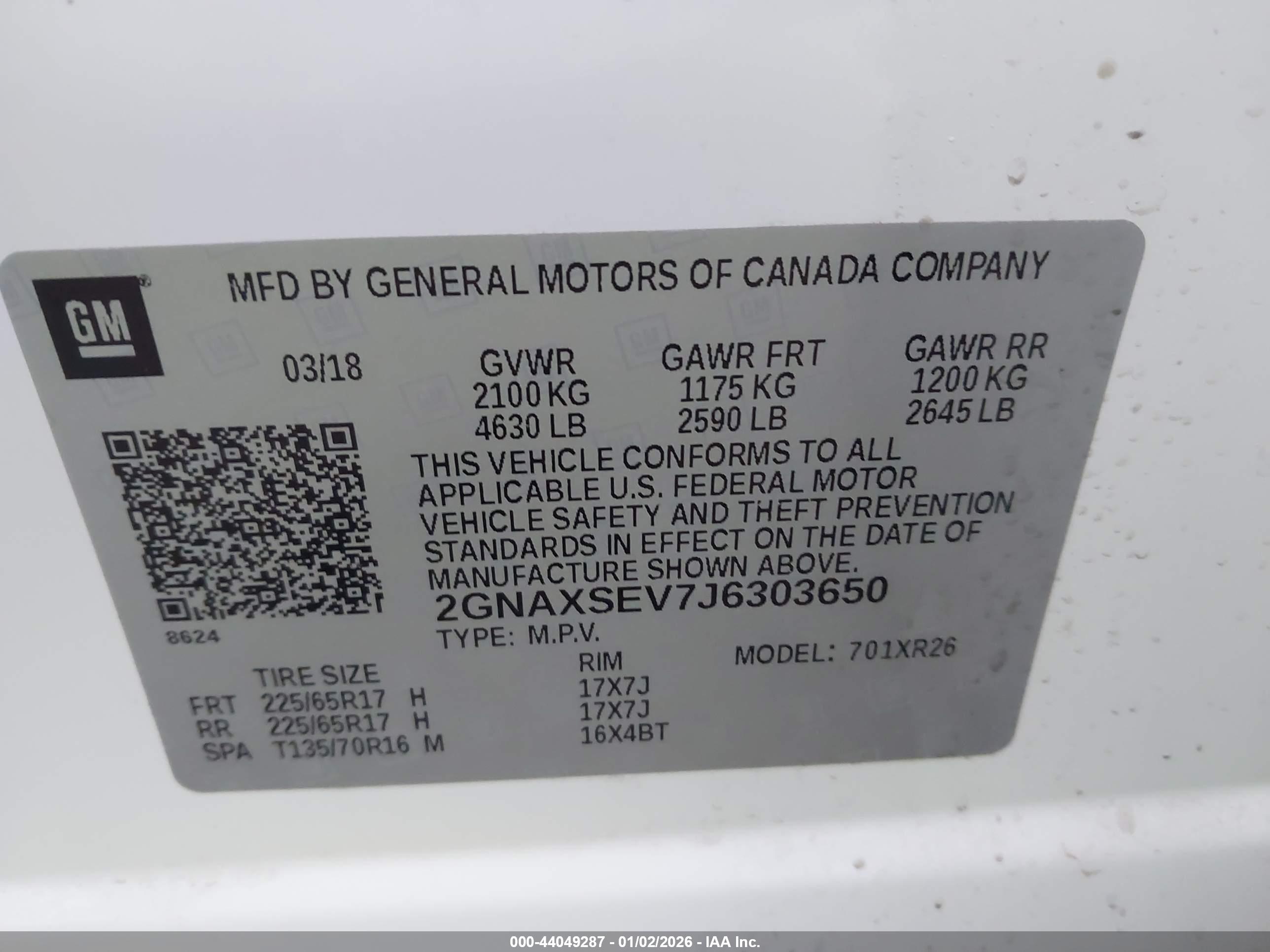 CHEVROLET EQUINOX image 9