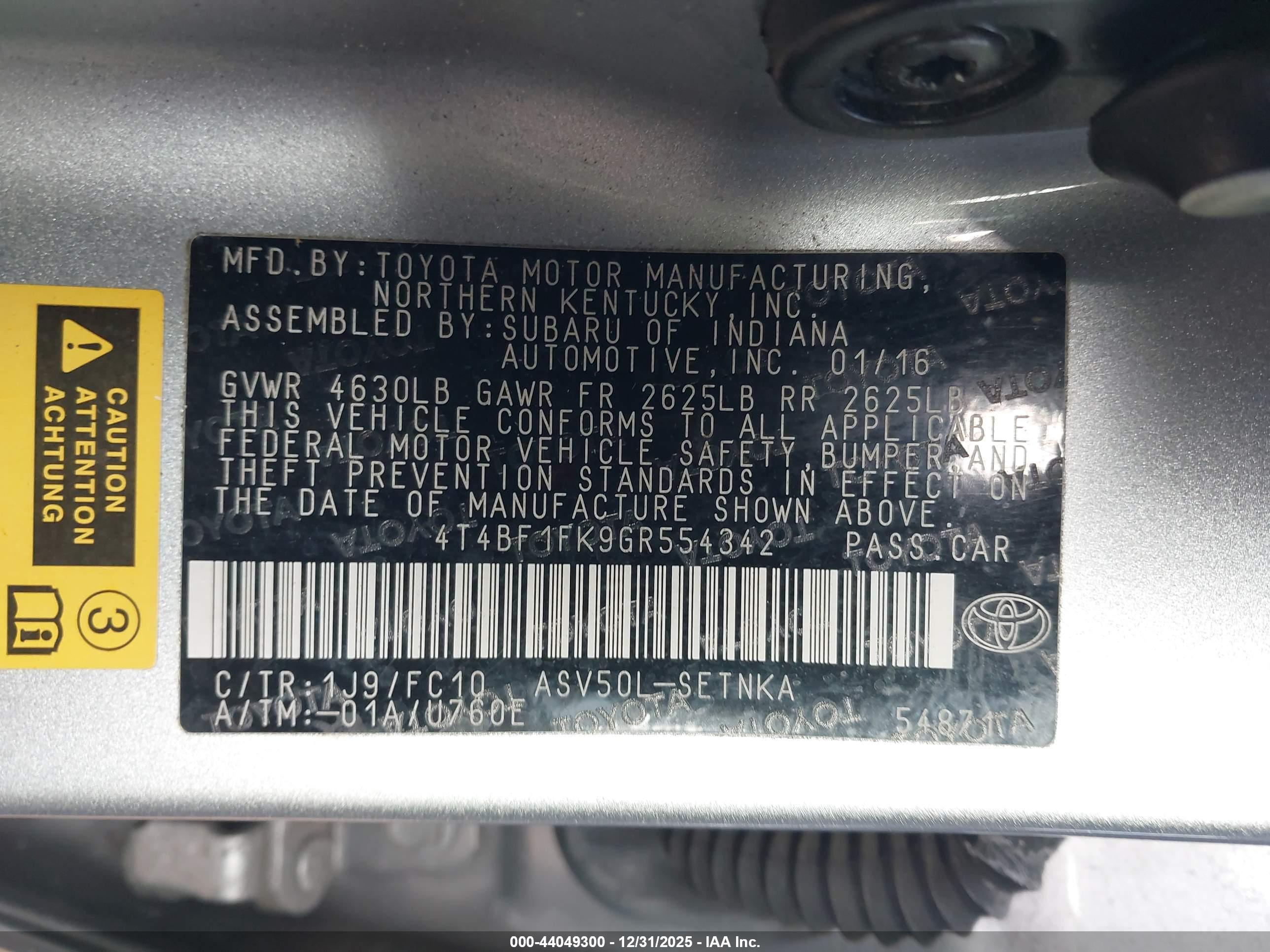 TOYOTA CAMRY image 9