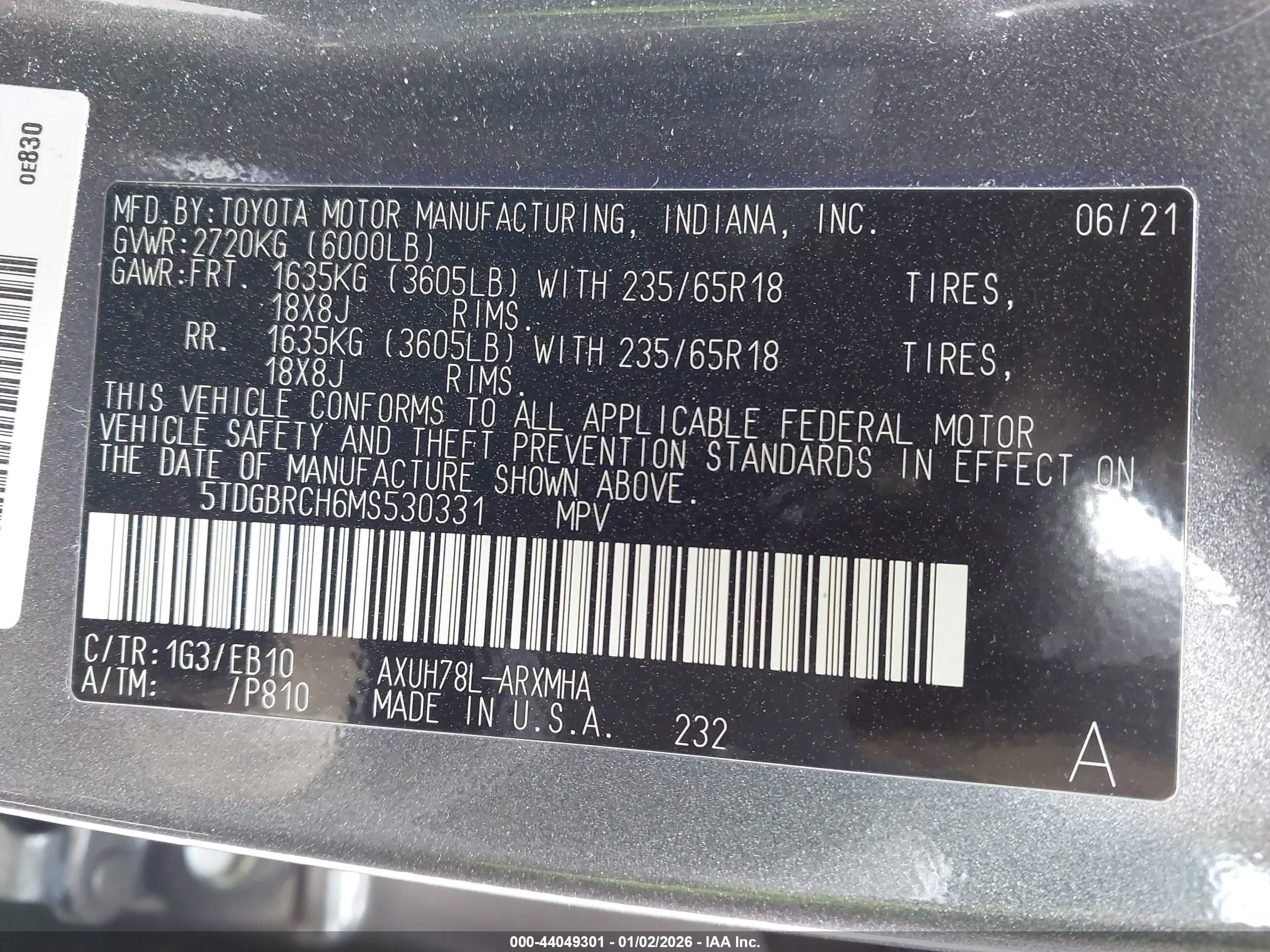 TOYOTA HIGHLANDER image 9