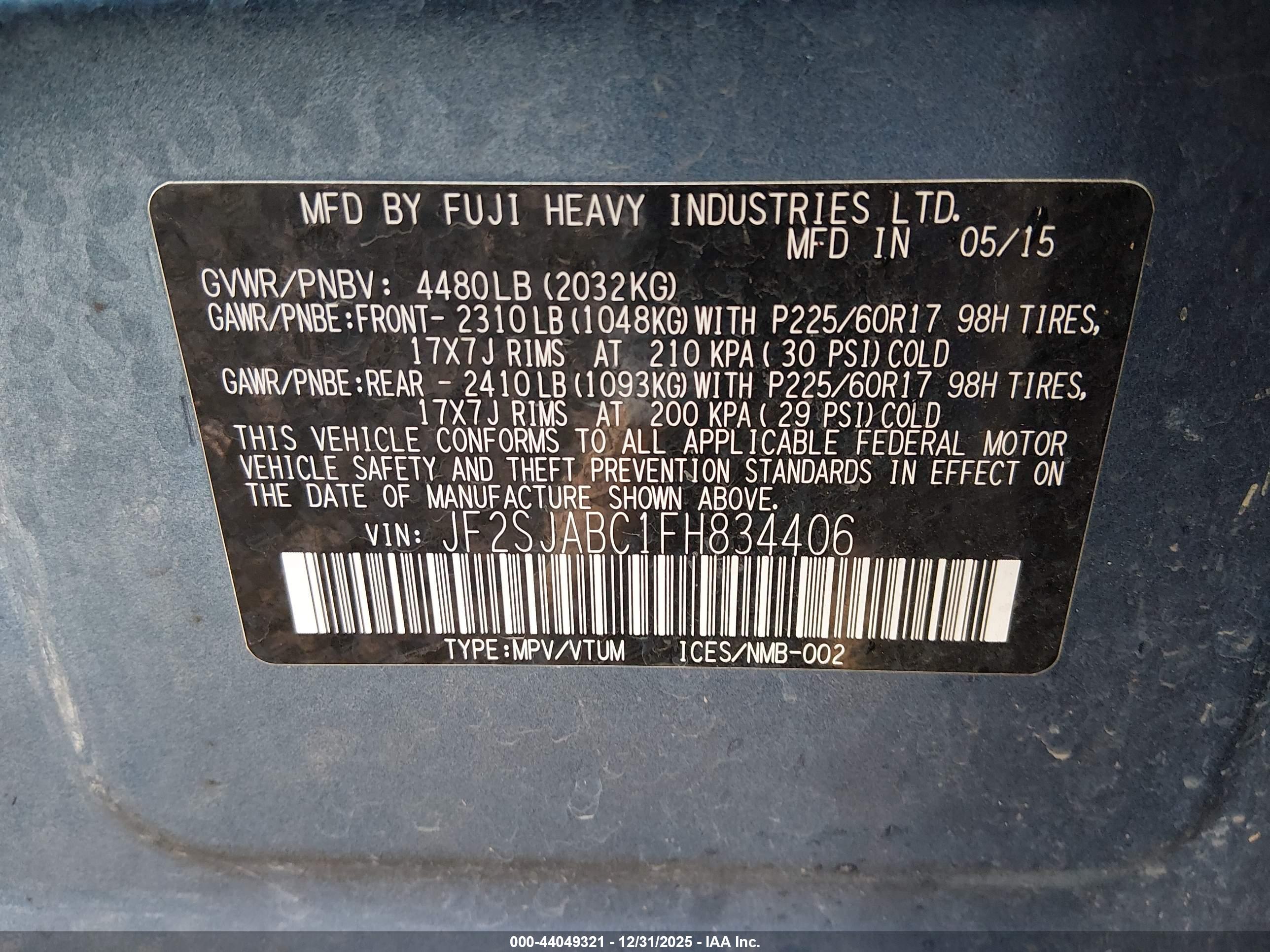 SUBARU FORESTER image 9