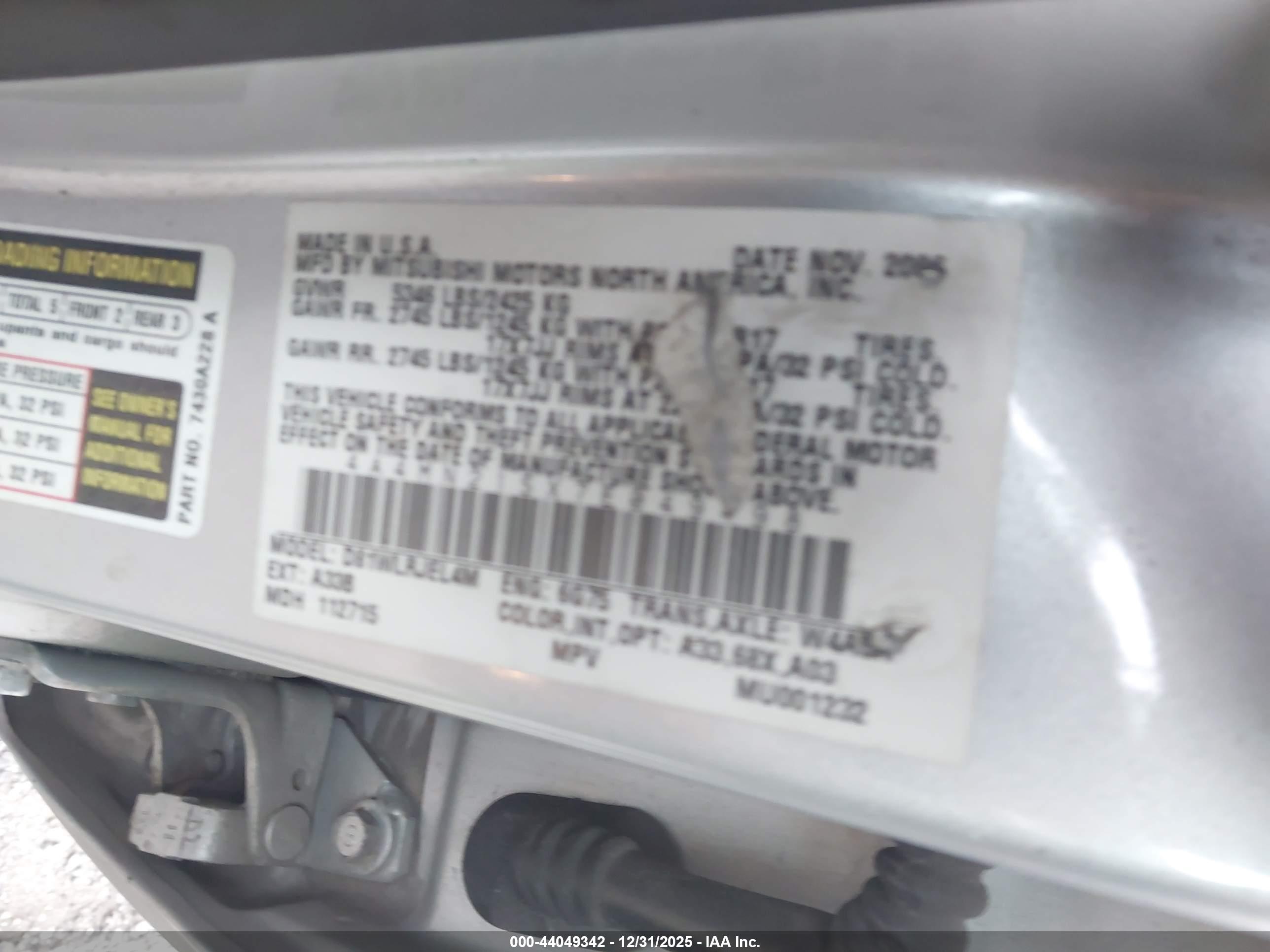 MITSUBISHI ENDEAVOR image 9