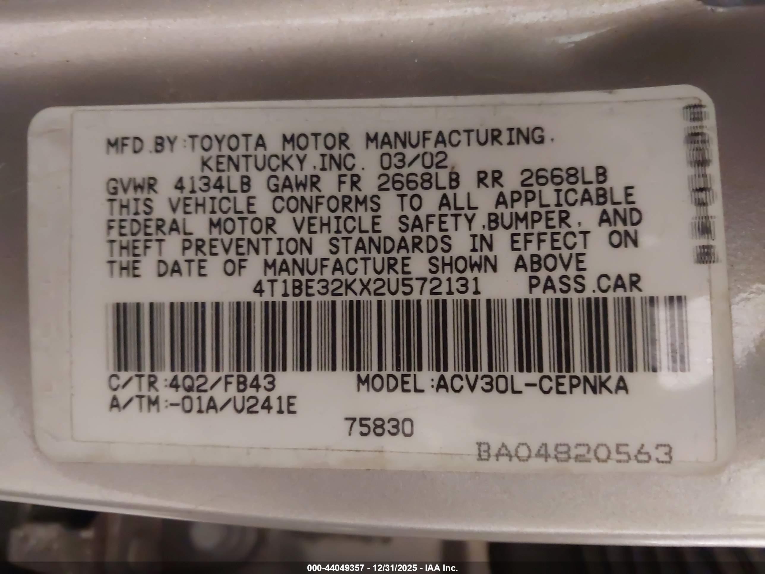 TOYOTA CAMRY image 9