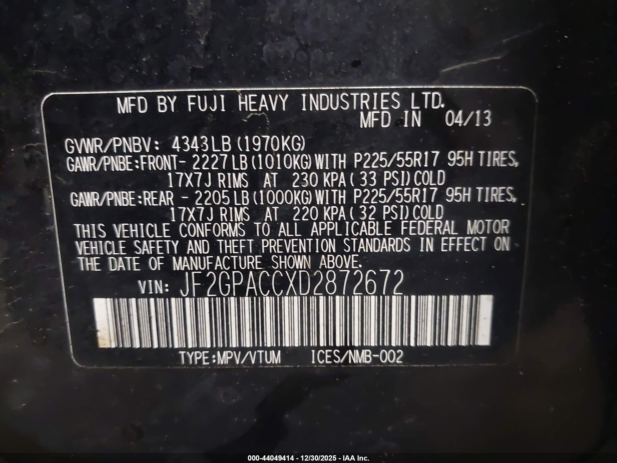 SUBARU XV image 9
