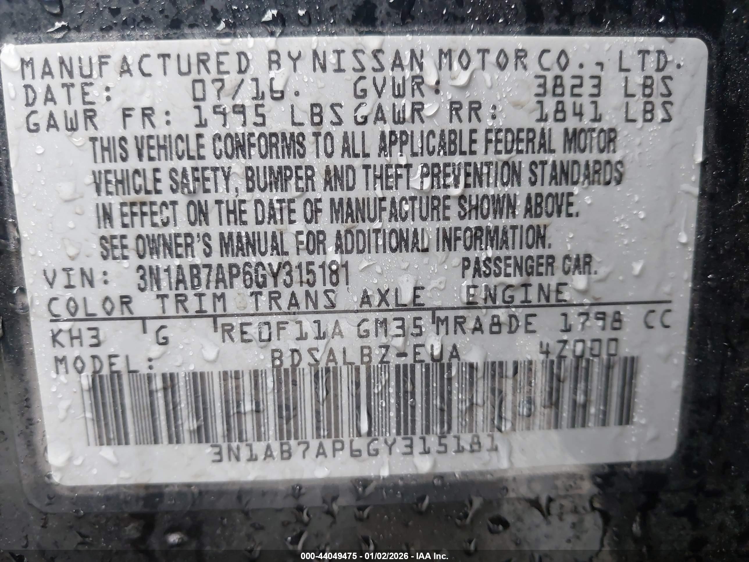 NISSAN SENTRA image 9