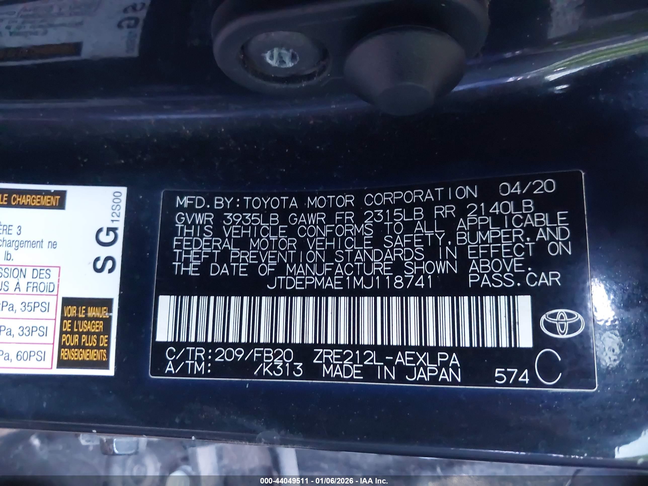 TOYOTA COROLLA image 9