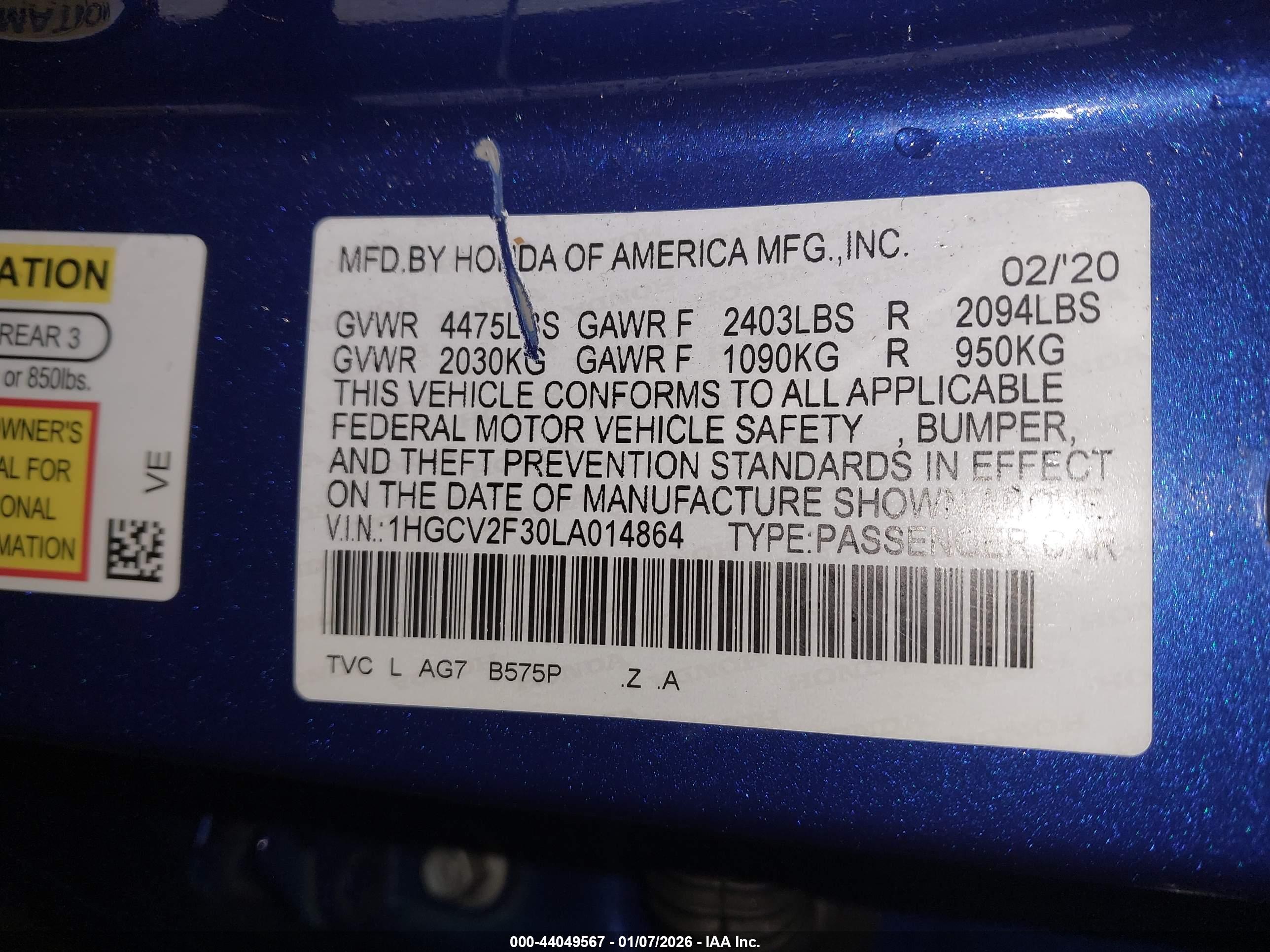 HONDA ACCORD image 9