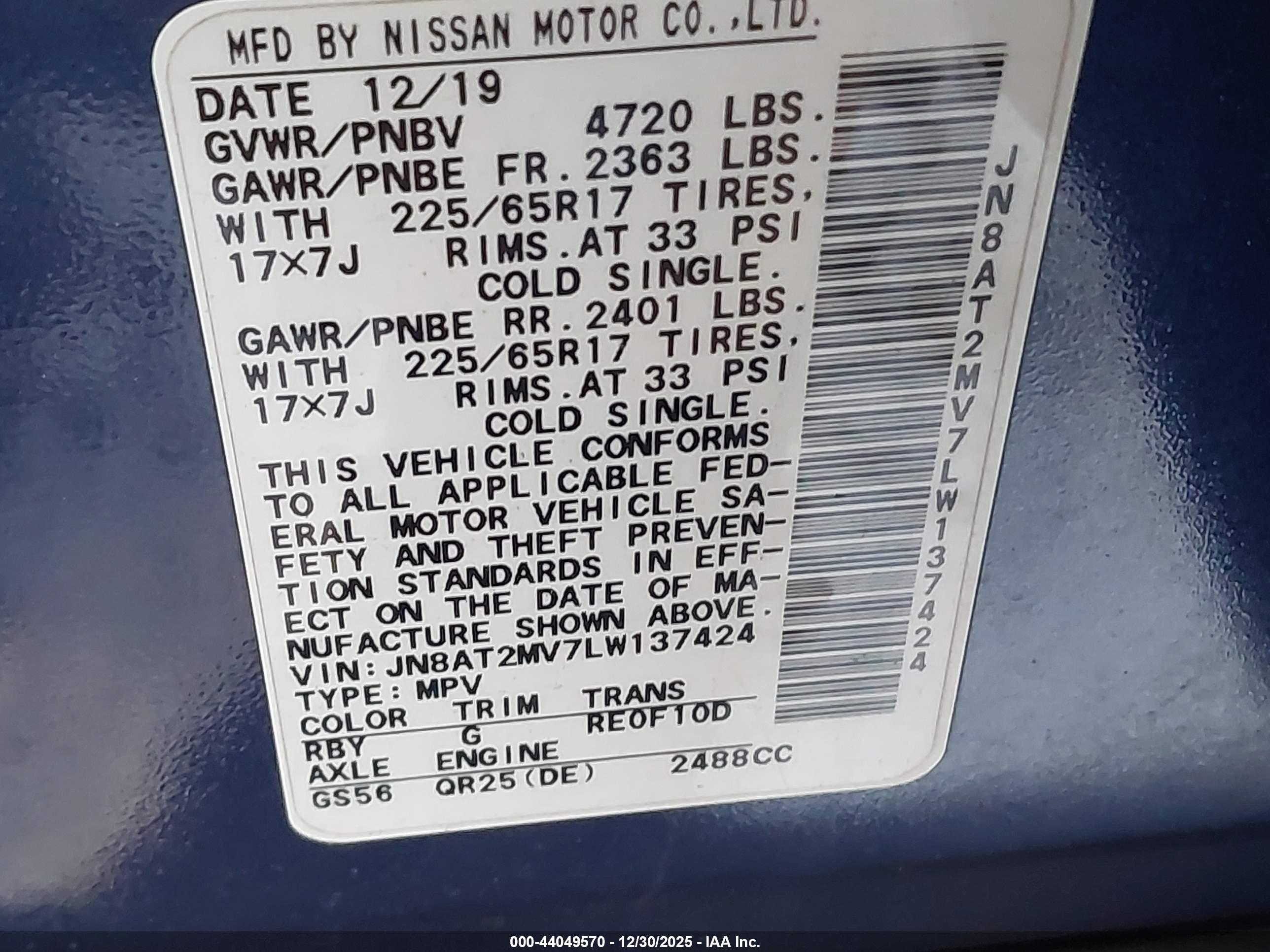 NISSAN ROGUE image 9