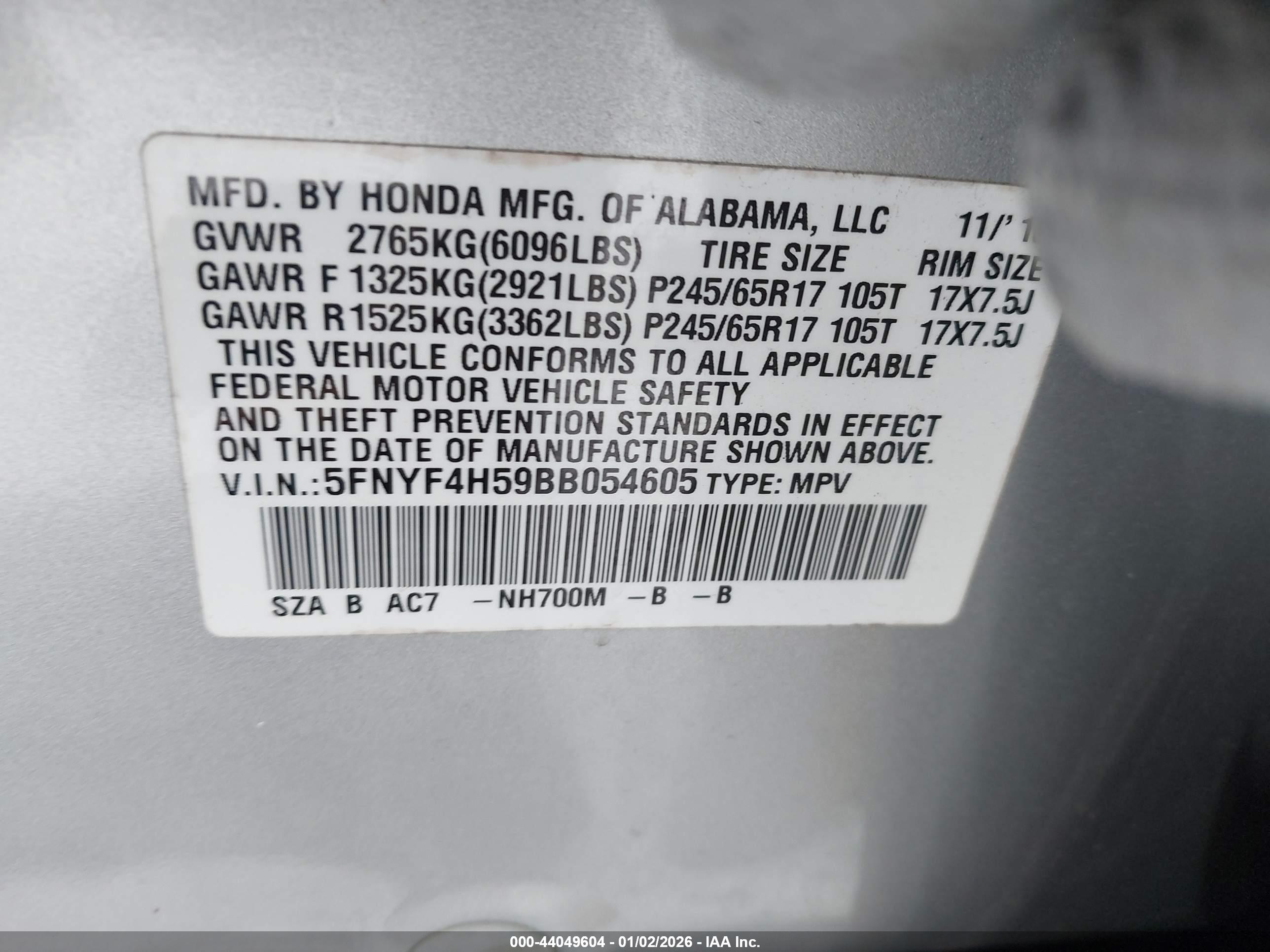 HONDA PILOT image 9