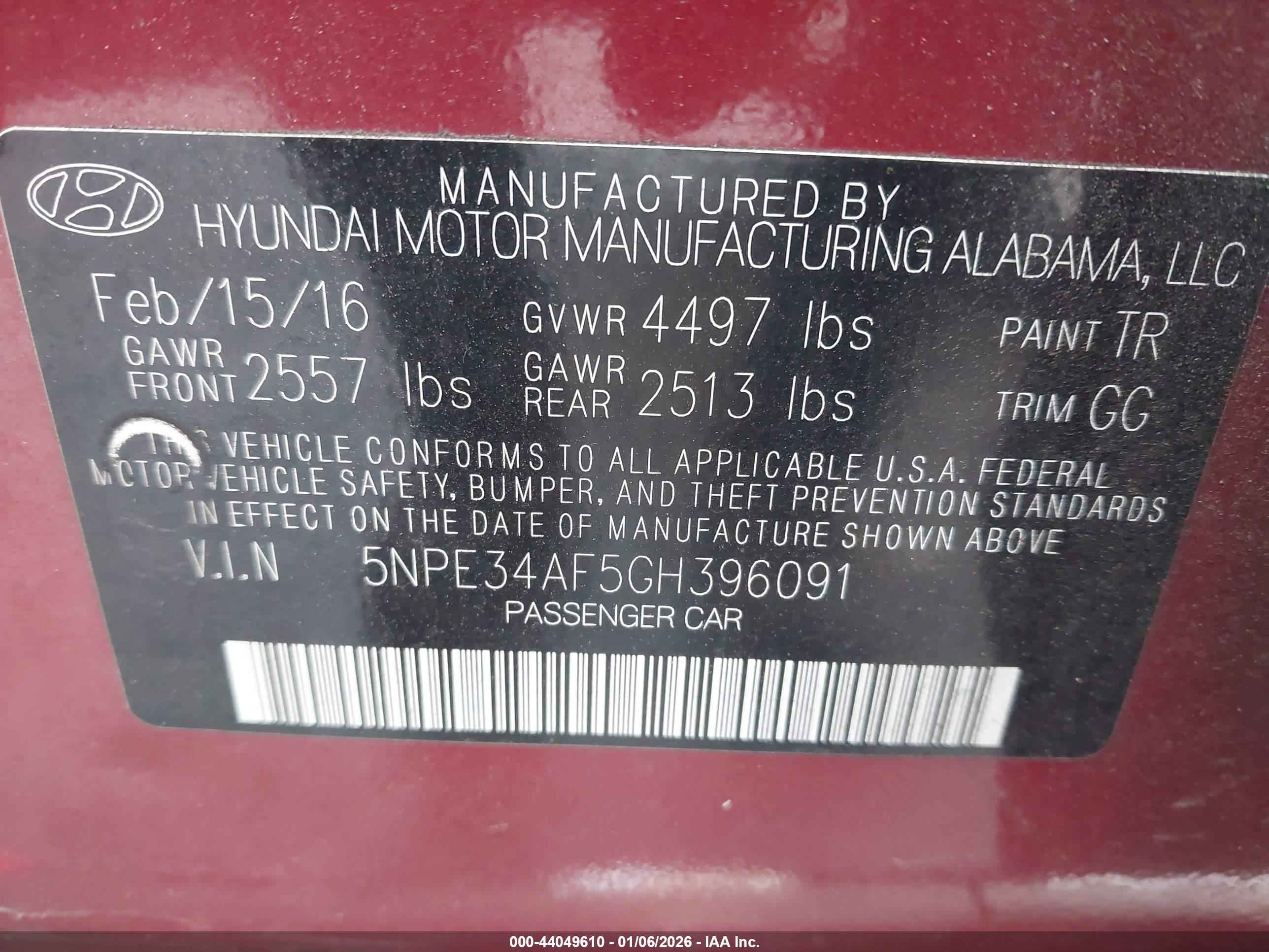 HYUNDAI SONATA image 9