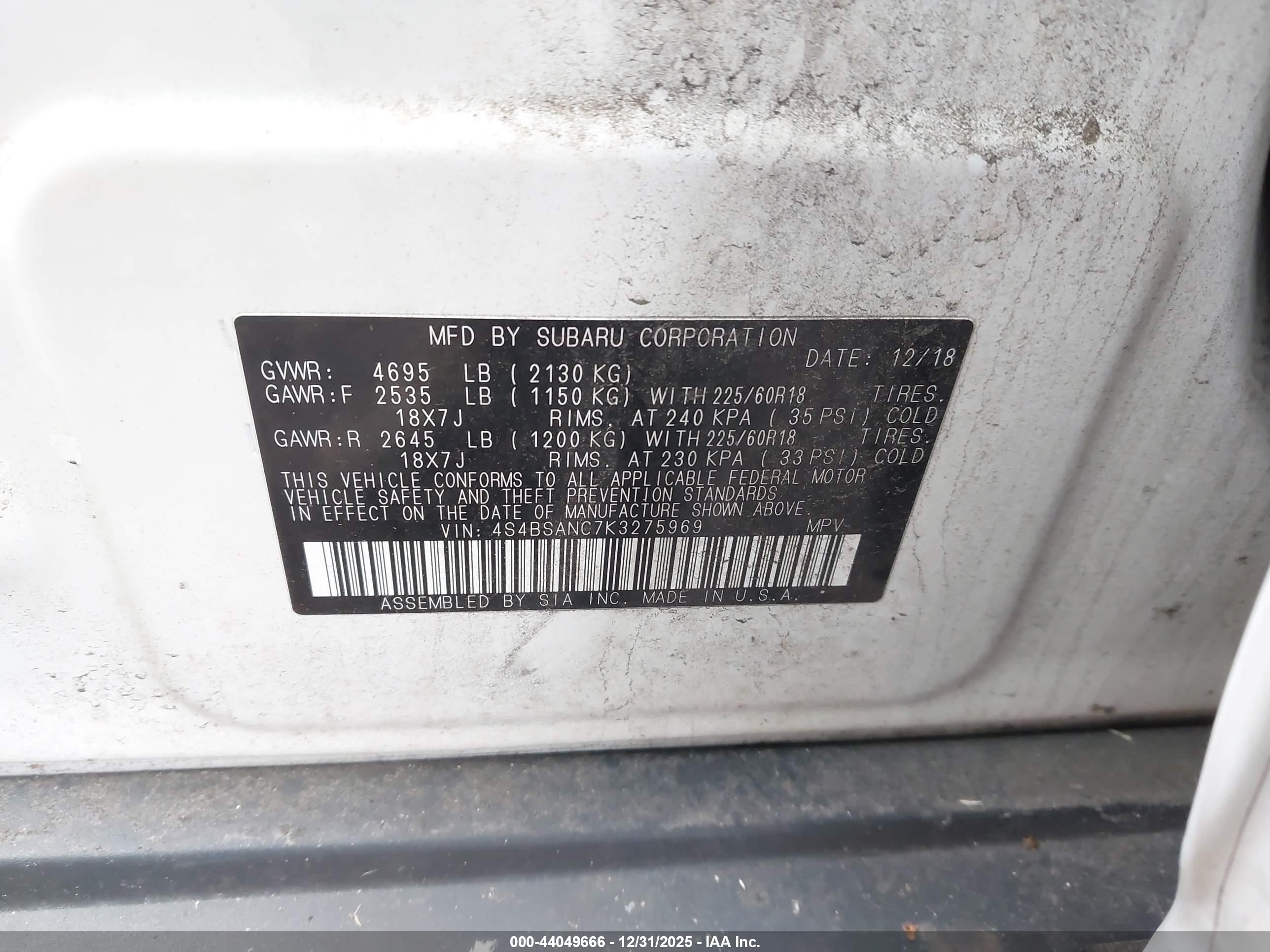 SUBARU OUTBACK image 9
