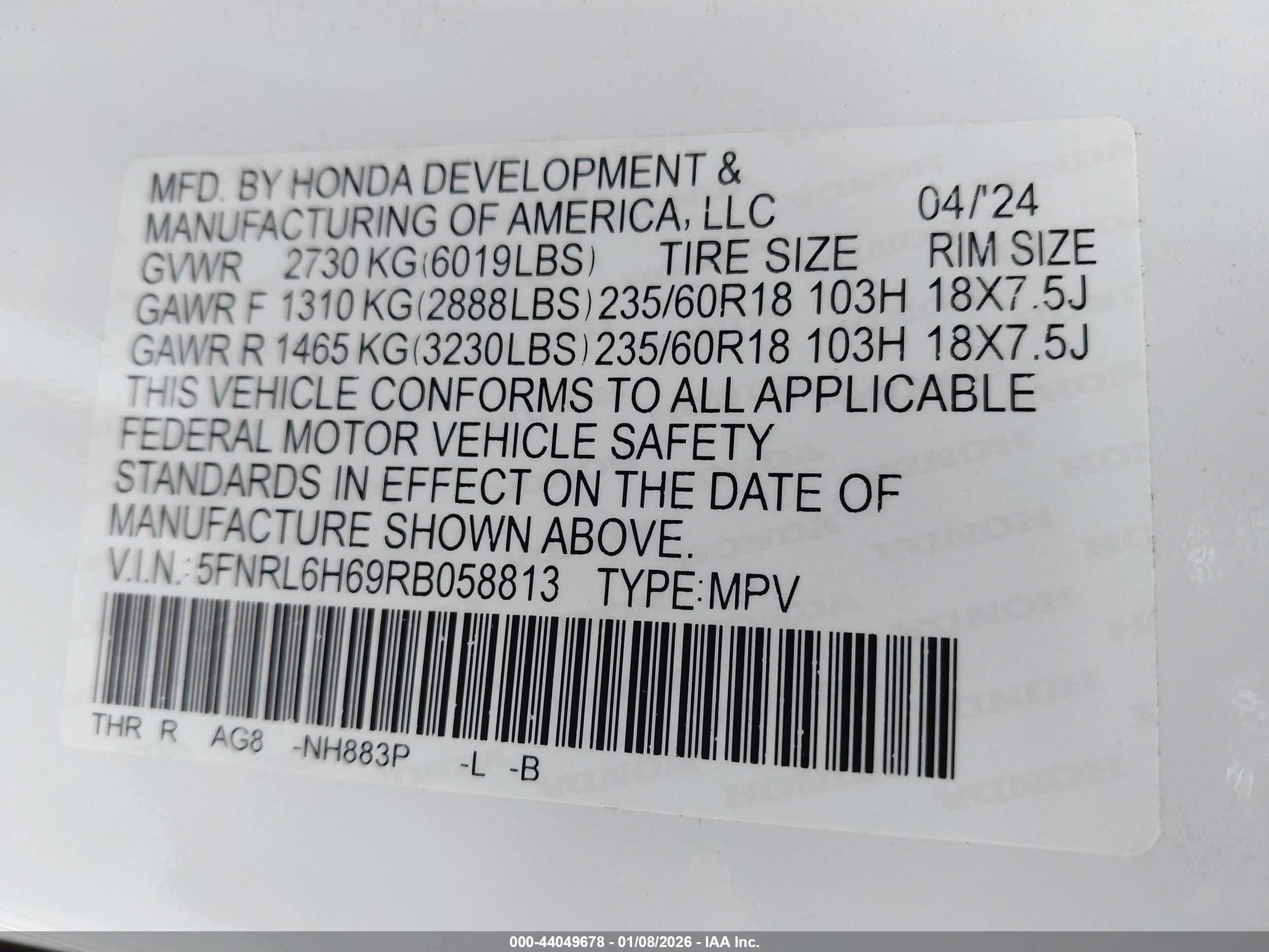 HONDA ODYSSEY image 9