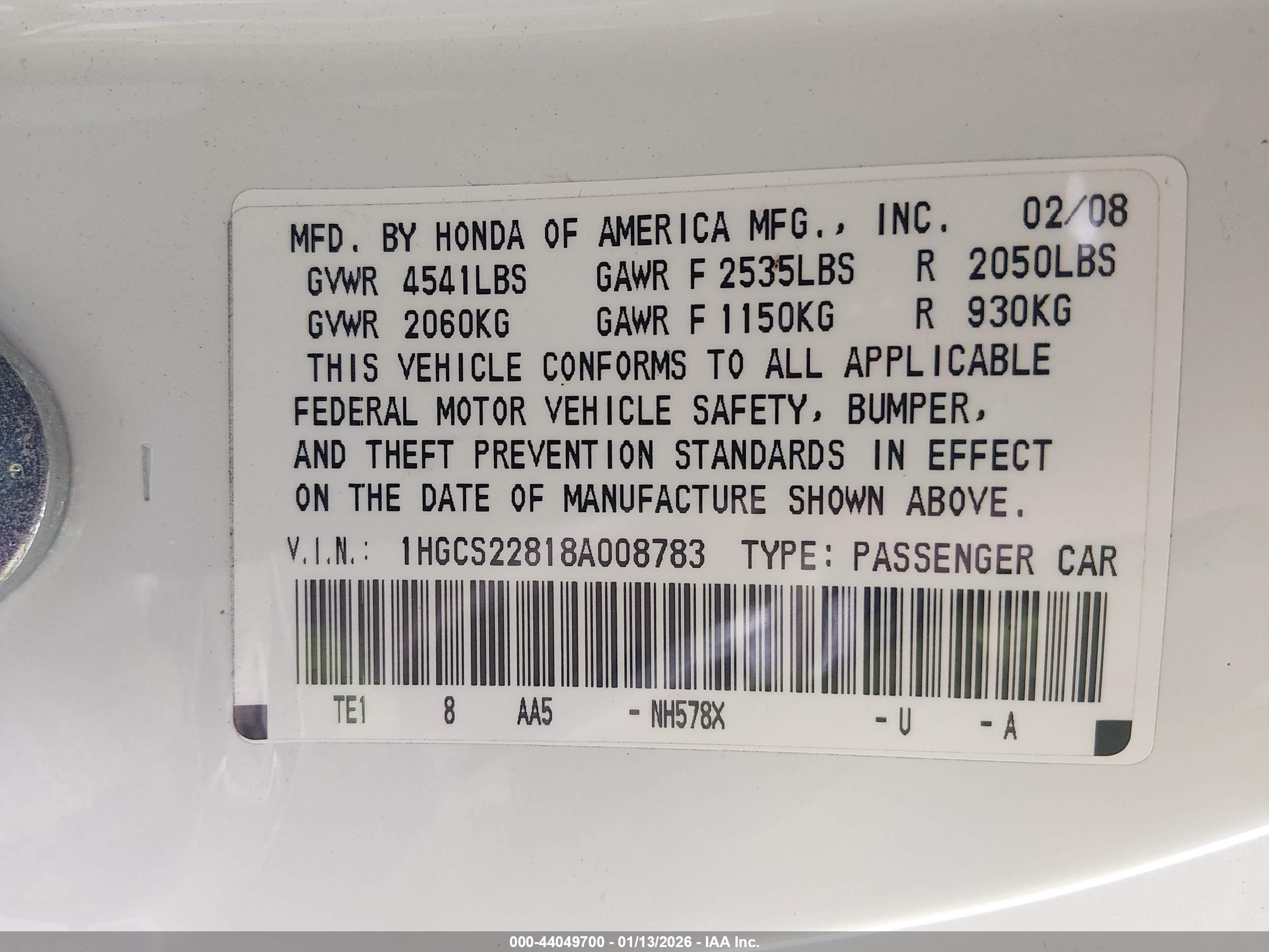 HONDA ACCORD image 9