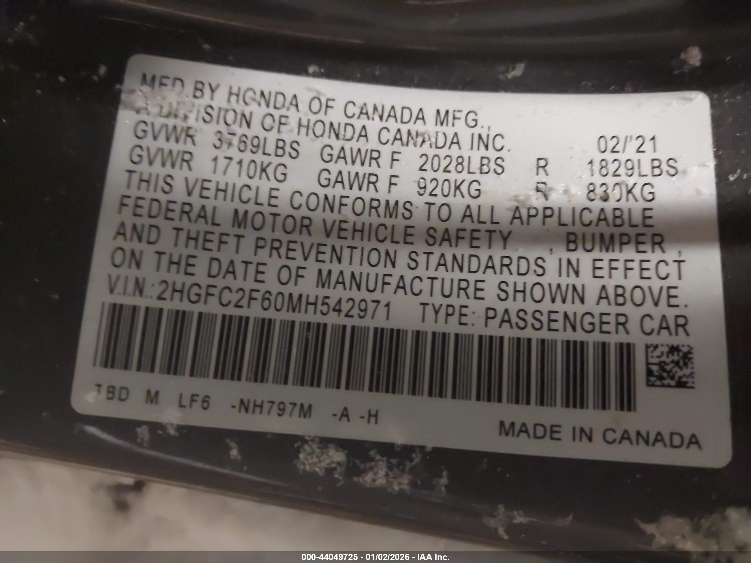 HONDA CIVIC image 9