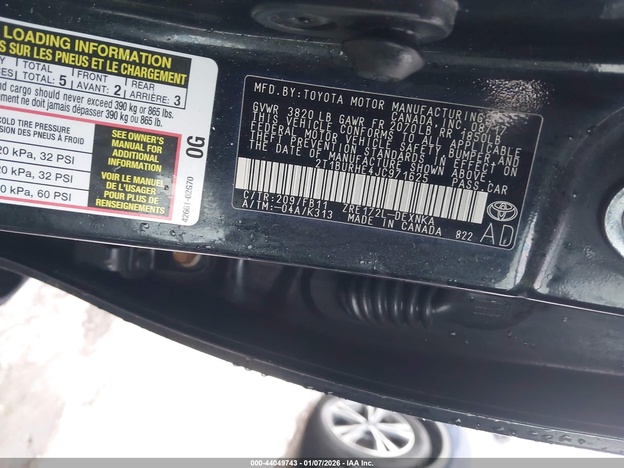 TOYOTA COROLLA image 9