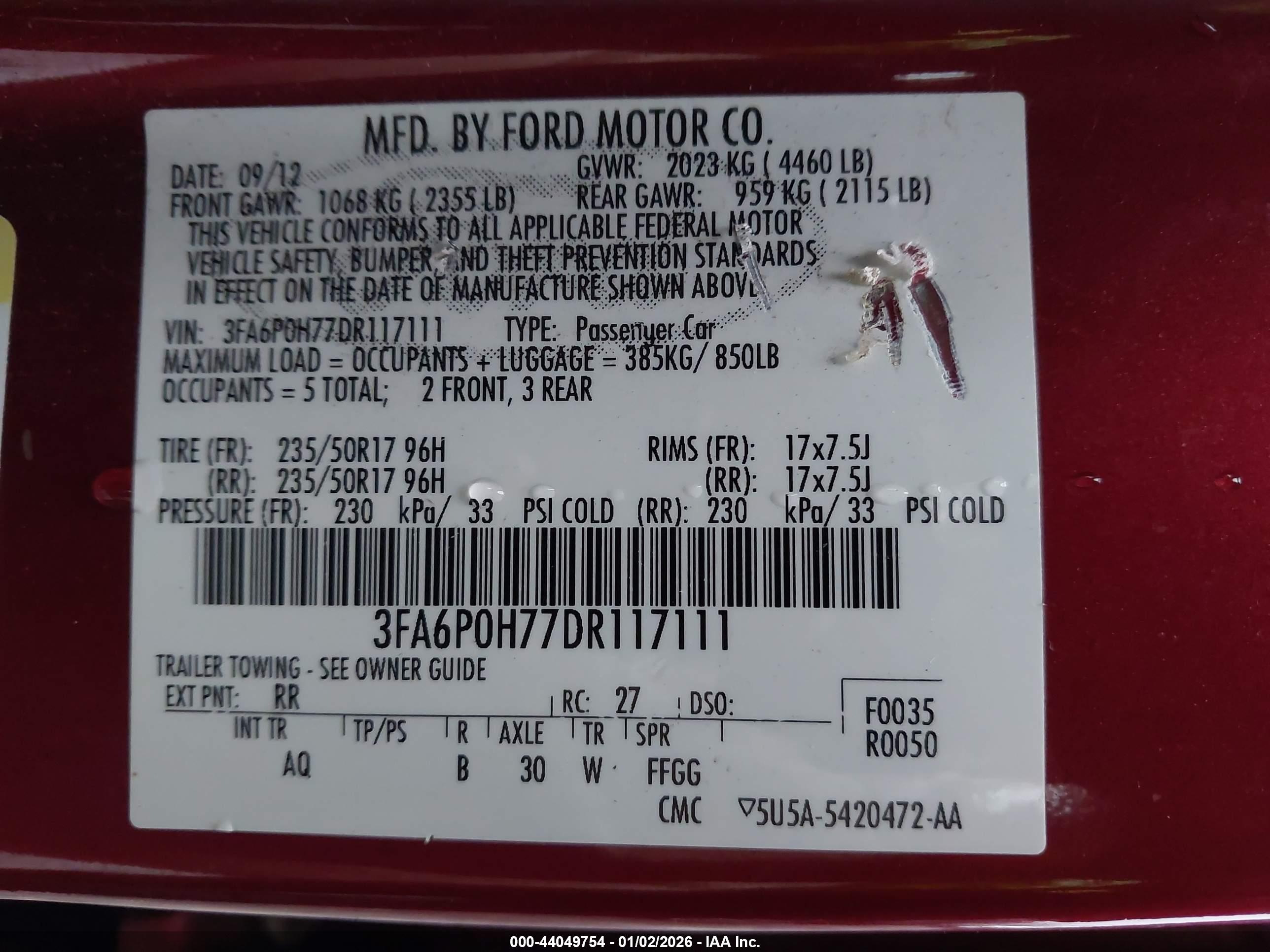 FORD FUSION image 9
