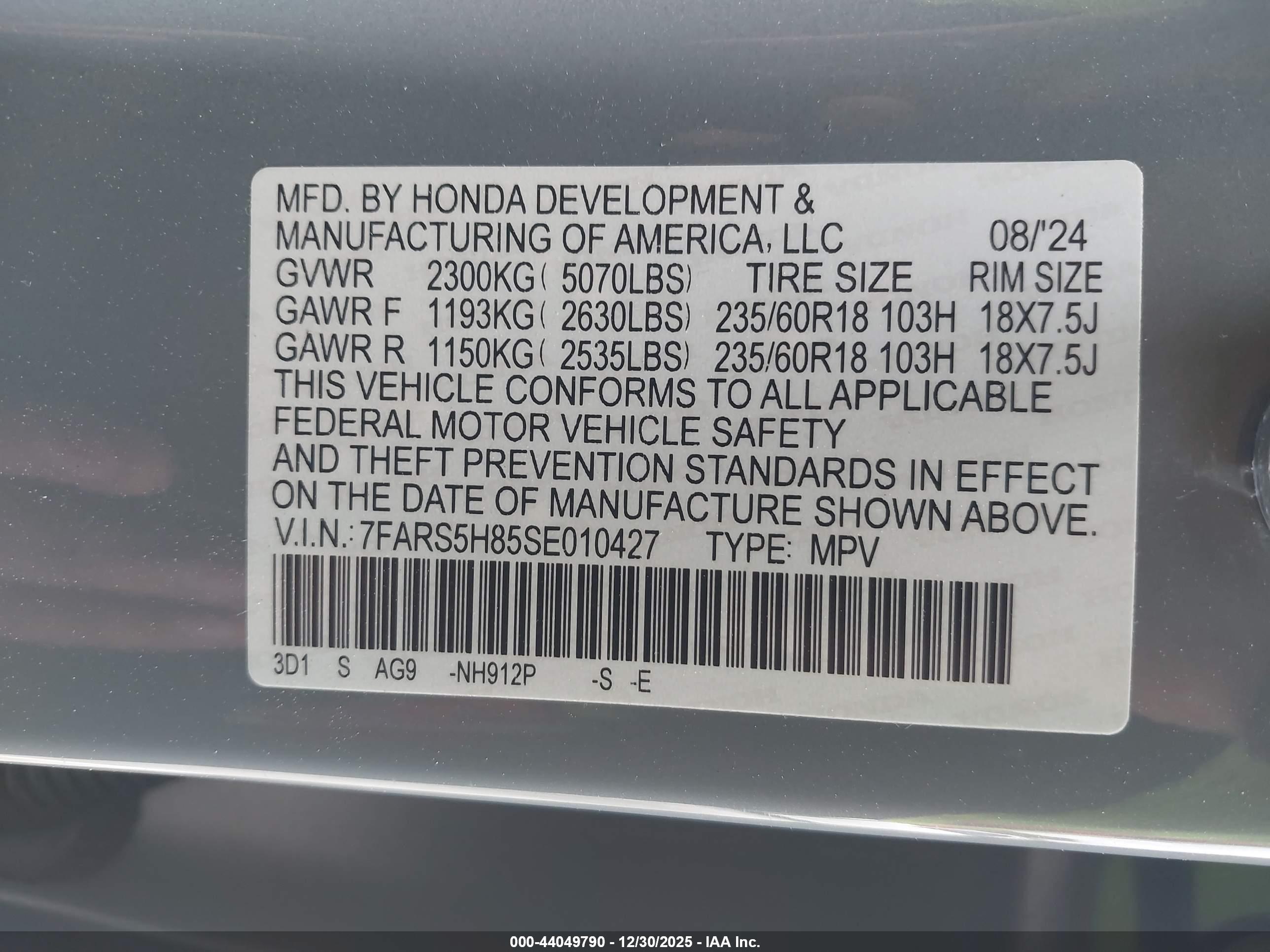 HONDA CR-V image 9