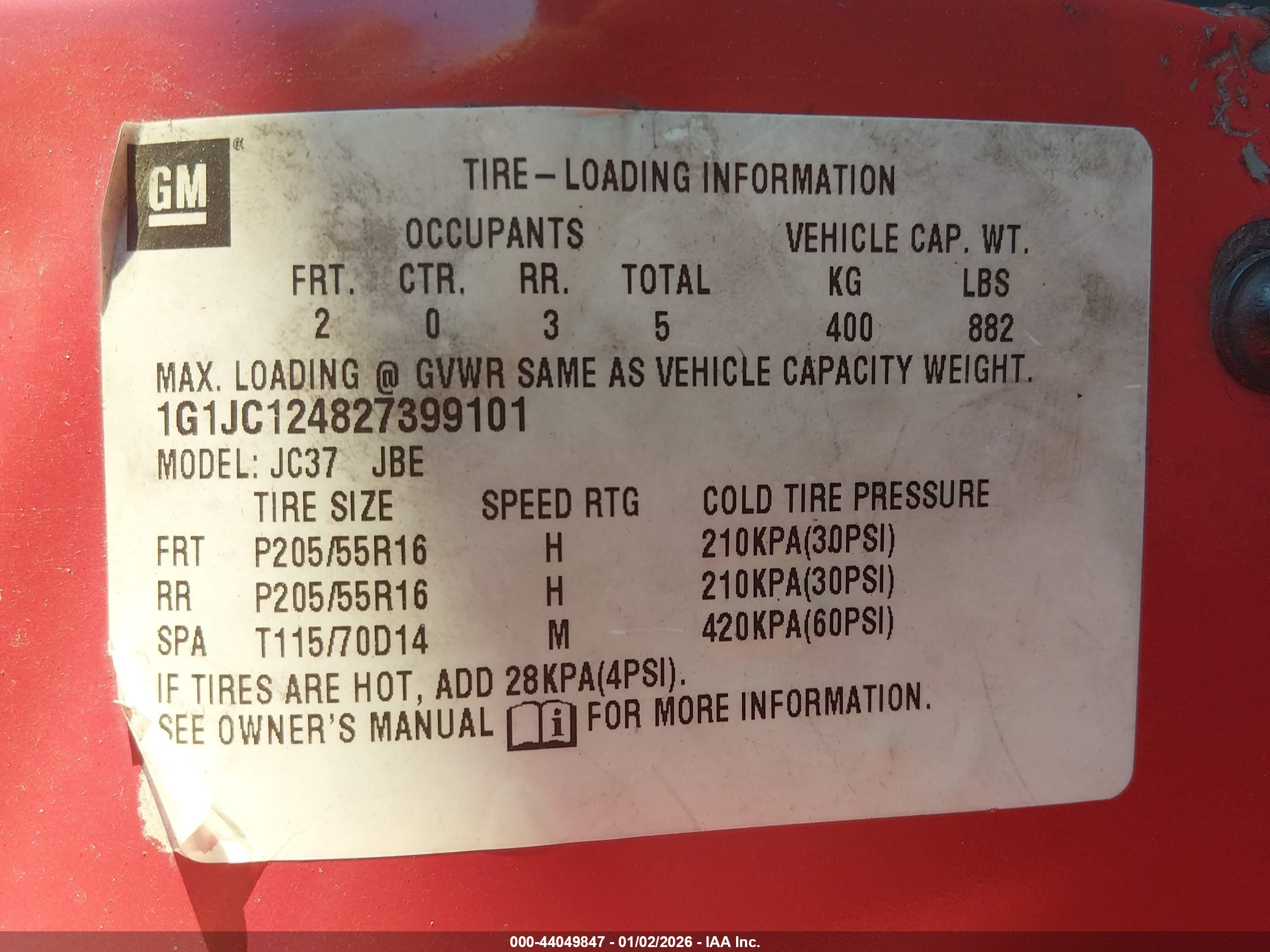 CHEVROLET CAVALIER image 9
