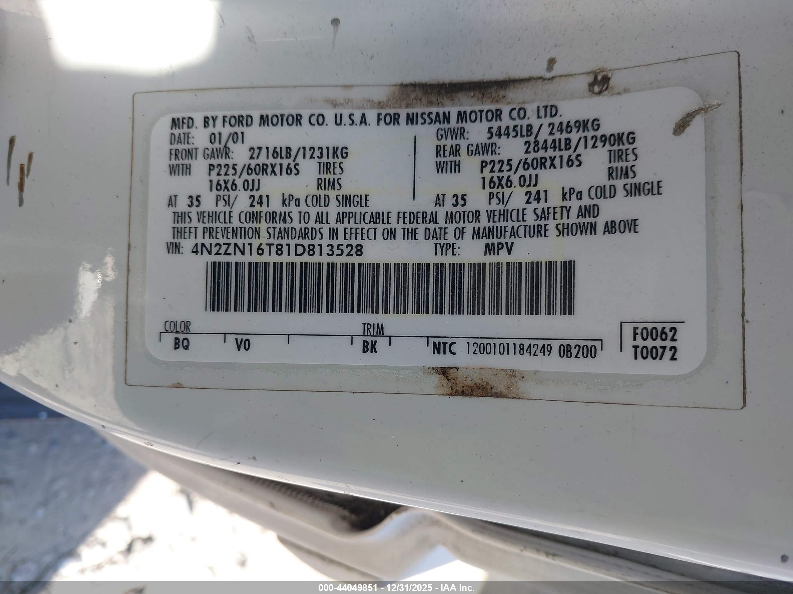 NISSAN QUEST image 9