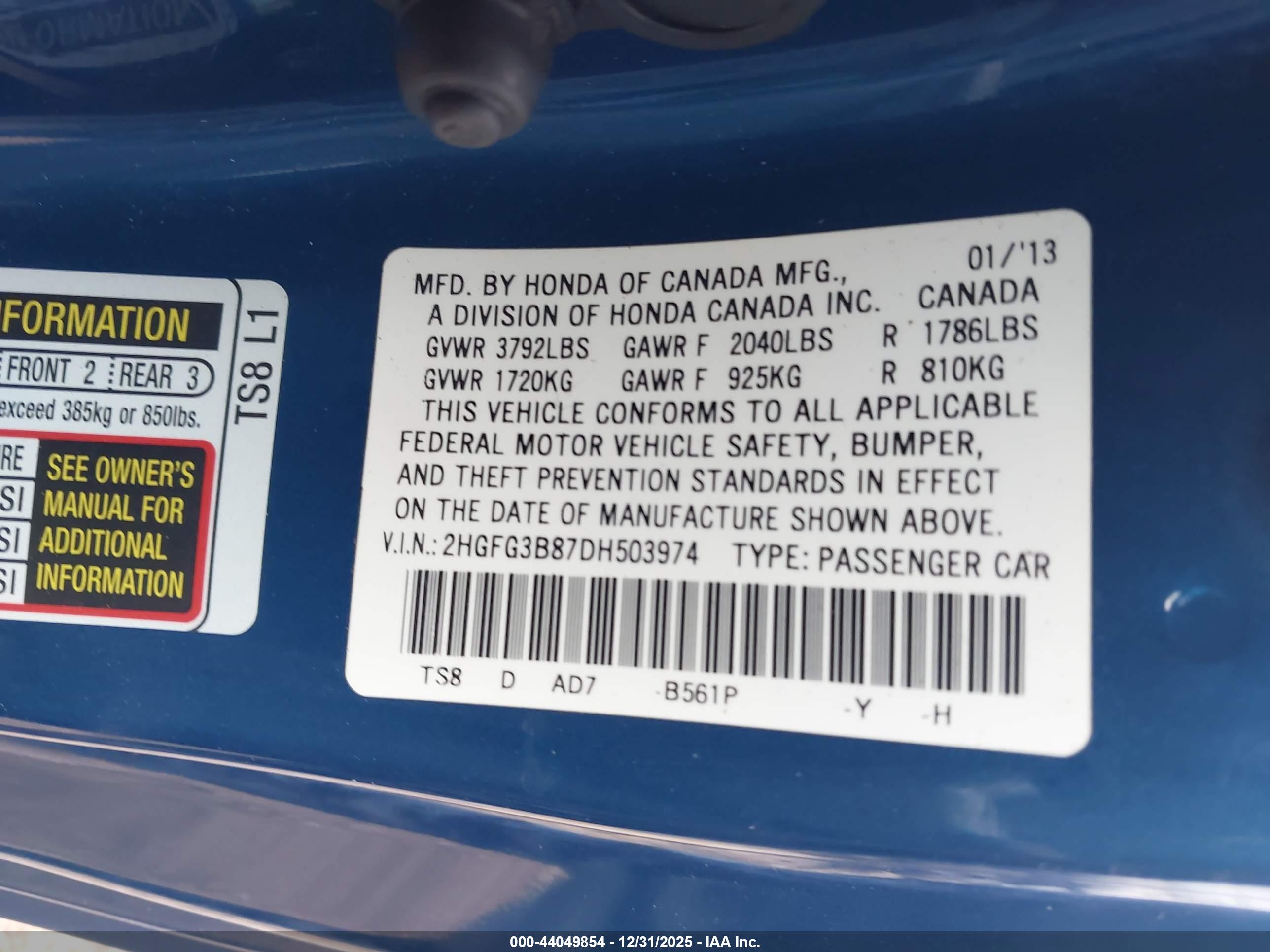 HONDA CIVIC image 9