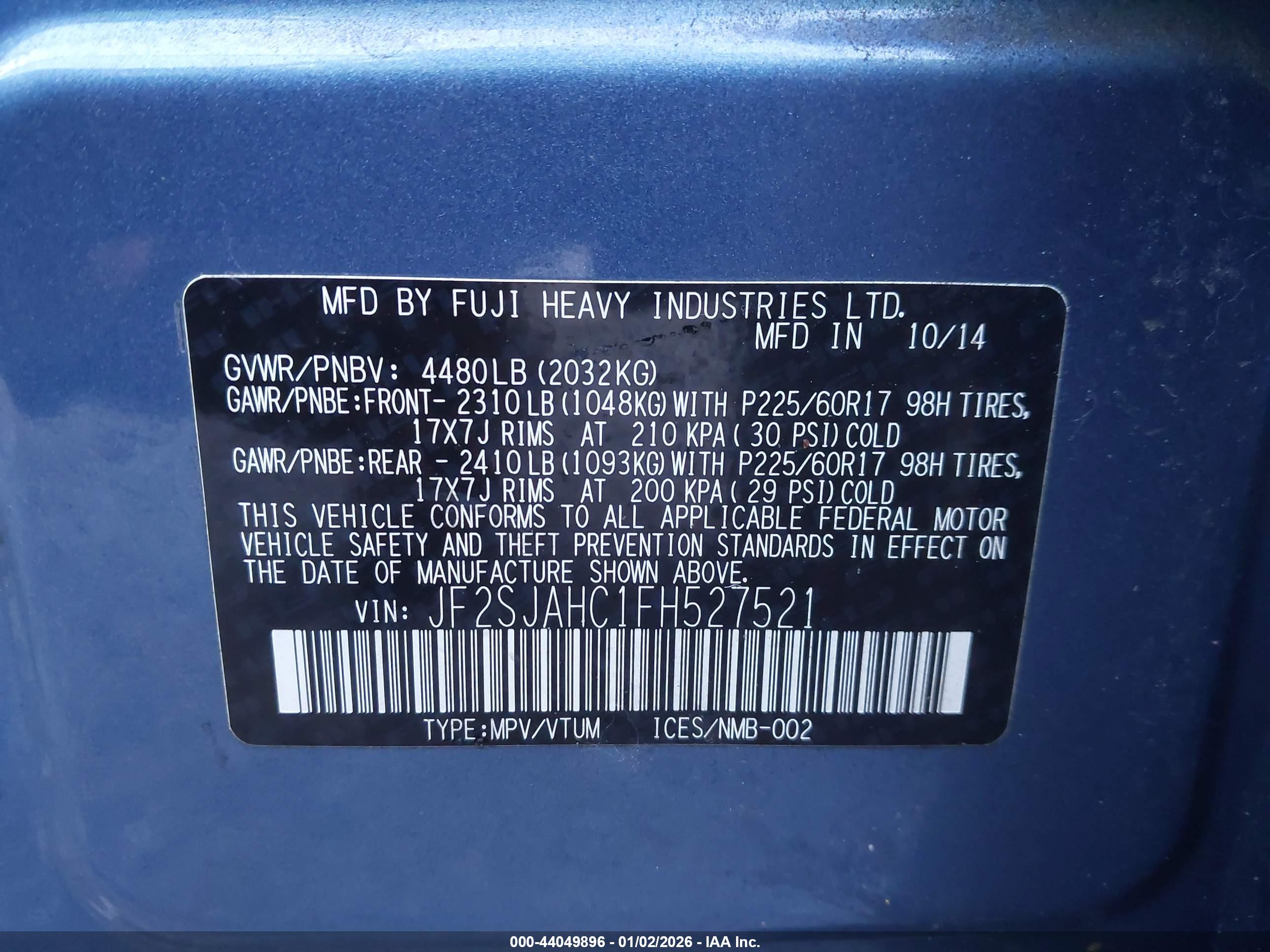SUBARU FORESTER image 9