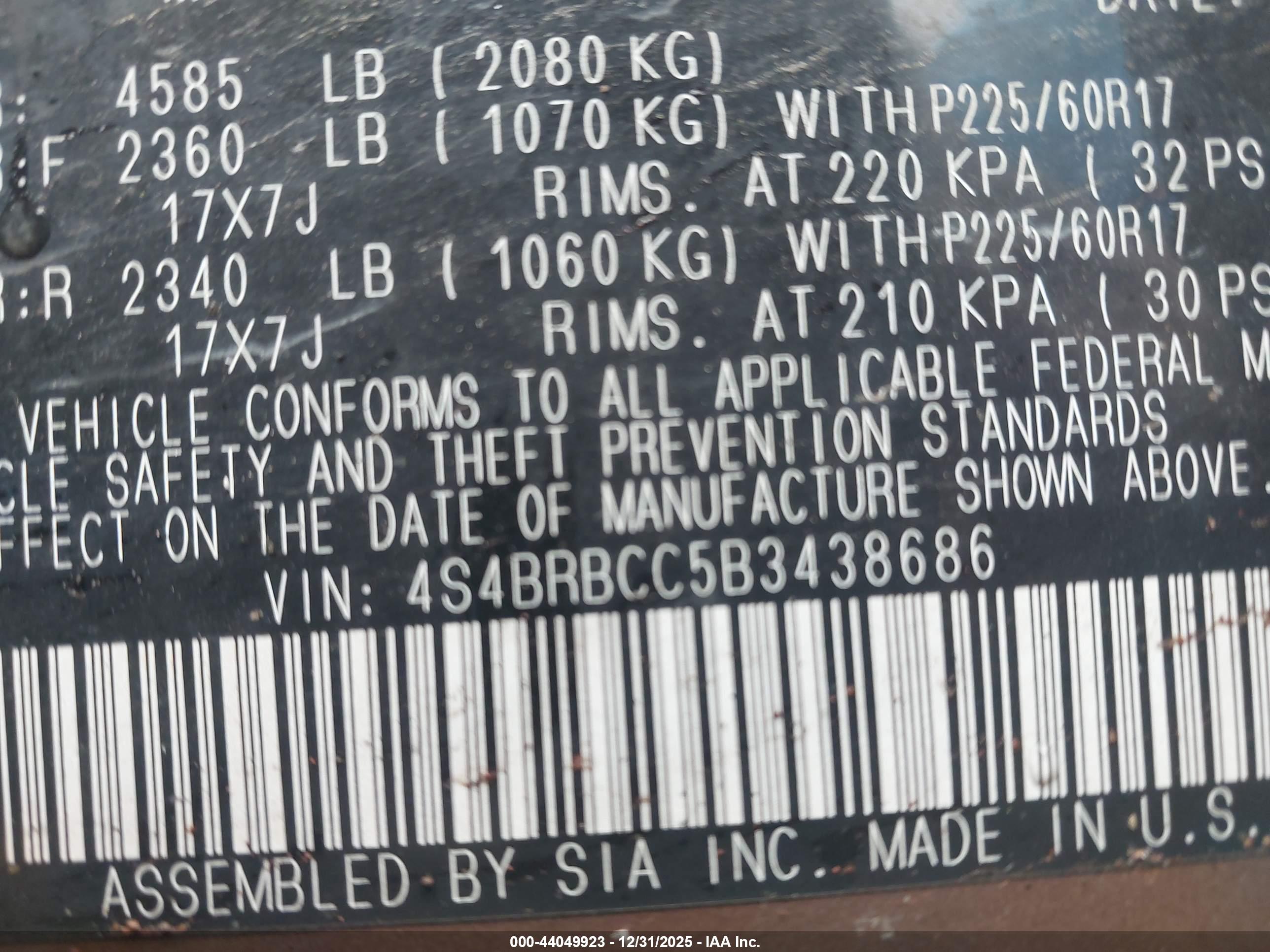 SUBARU OUTBACK image 9