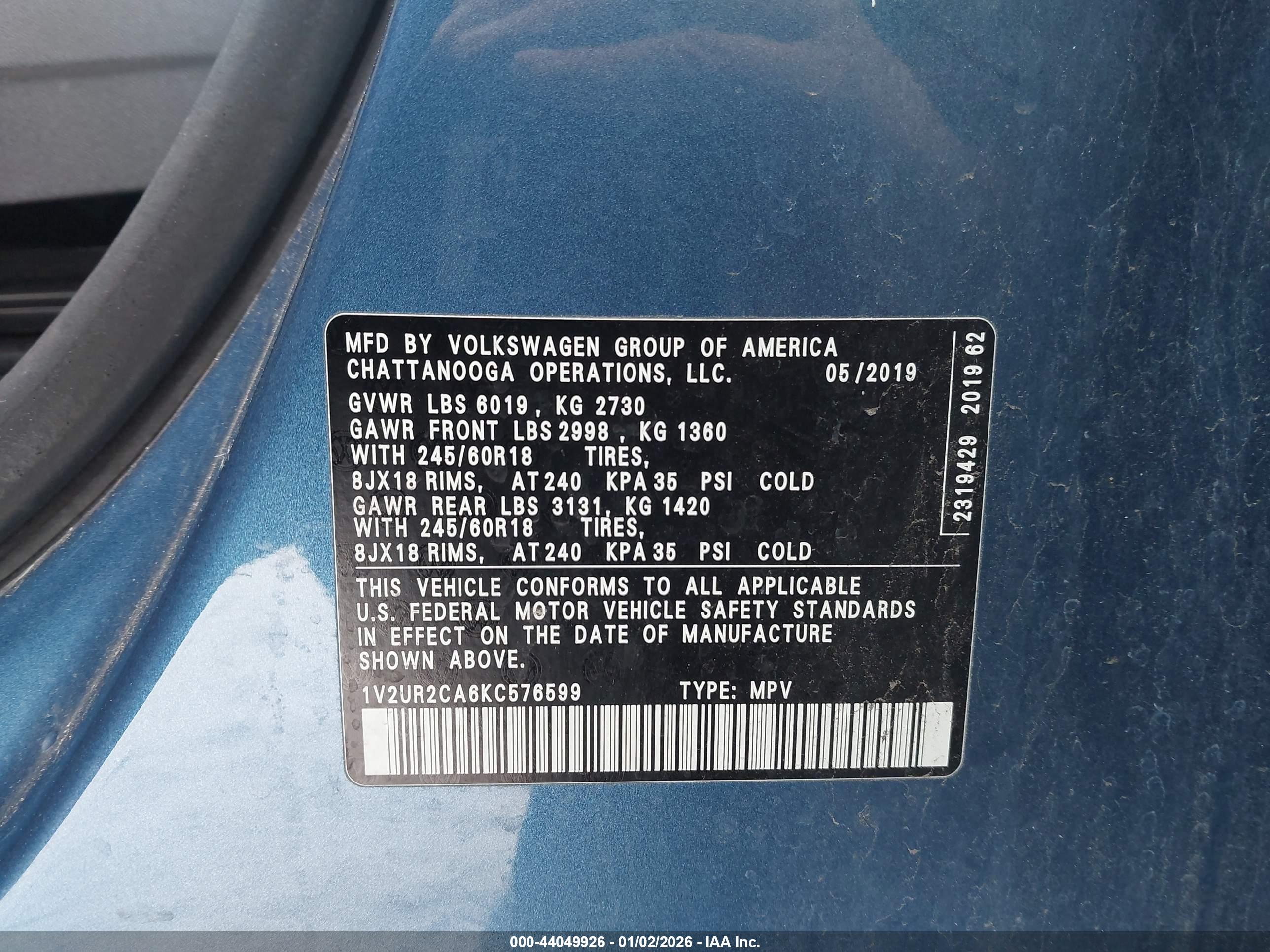 VOLKSWAGEN ATLAS image 9