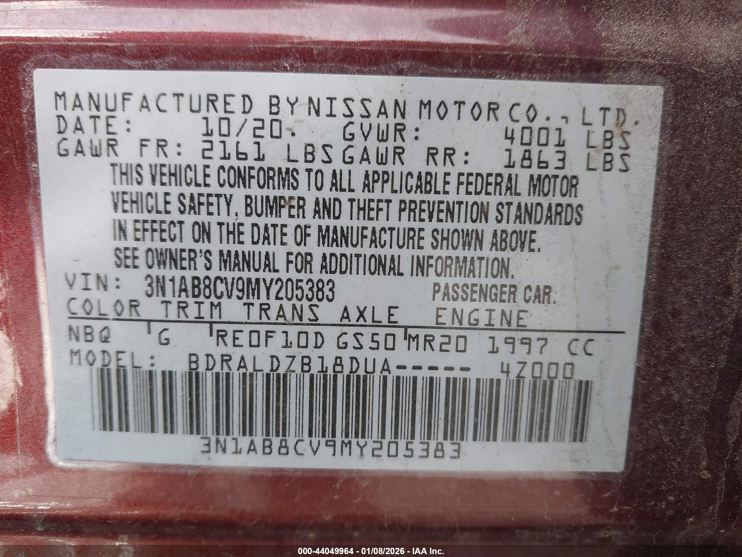 NISSAN SENTRA image 9