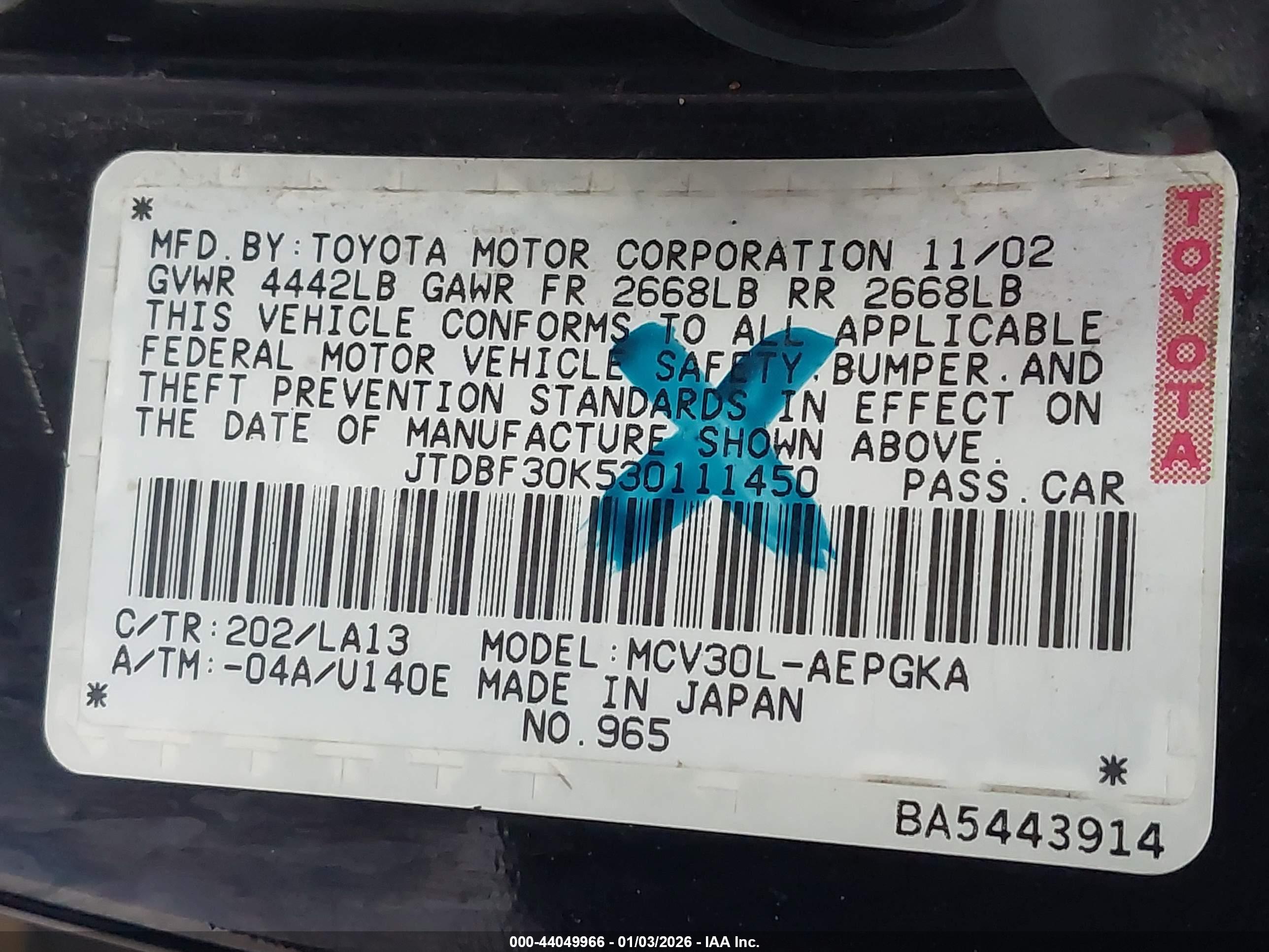 TOYOTA CAMRY image 9
