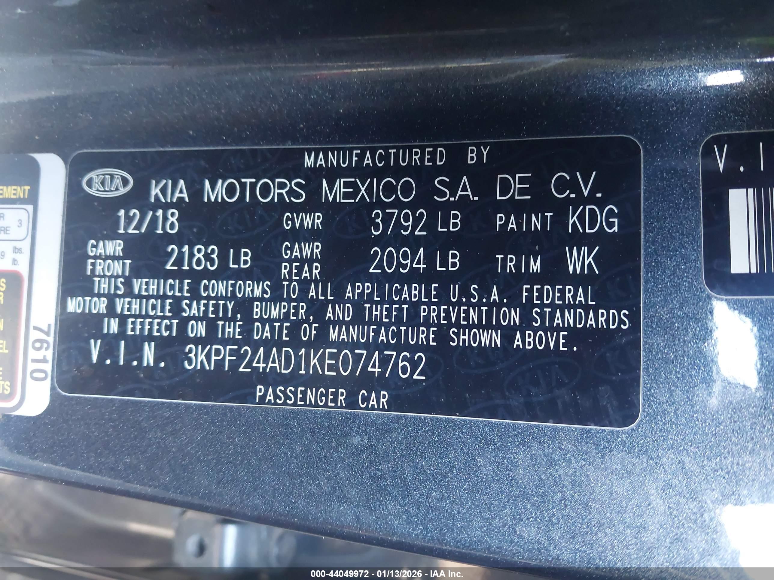 KIA FORTE image 9