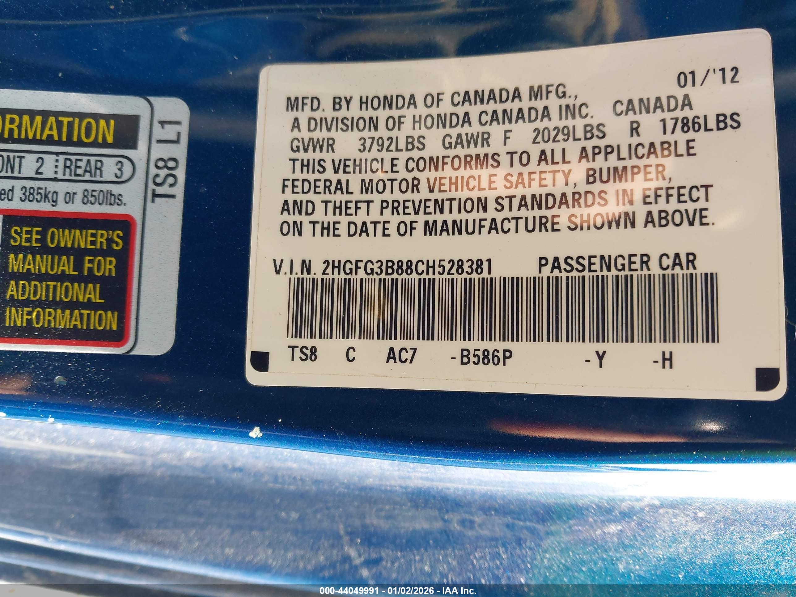 HONDA CIVIC image 9